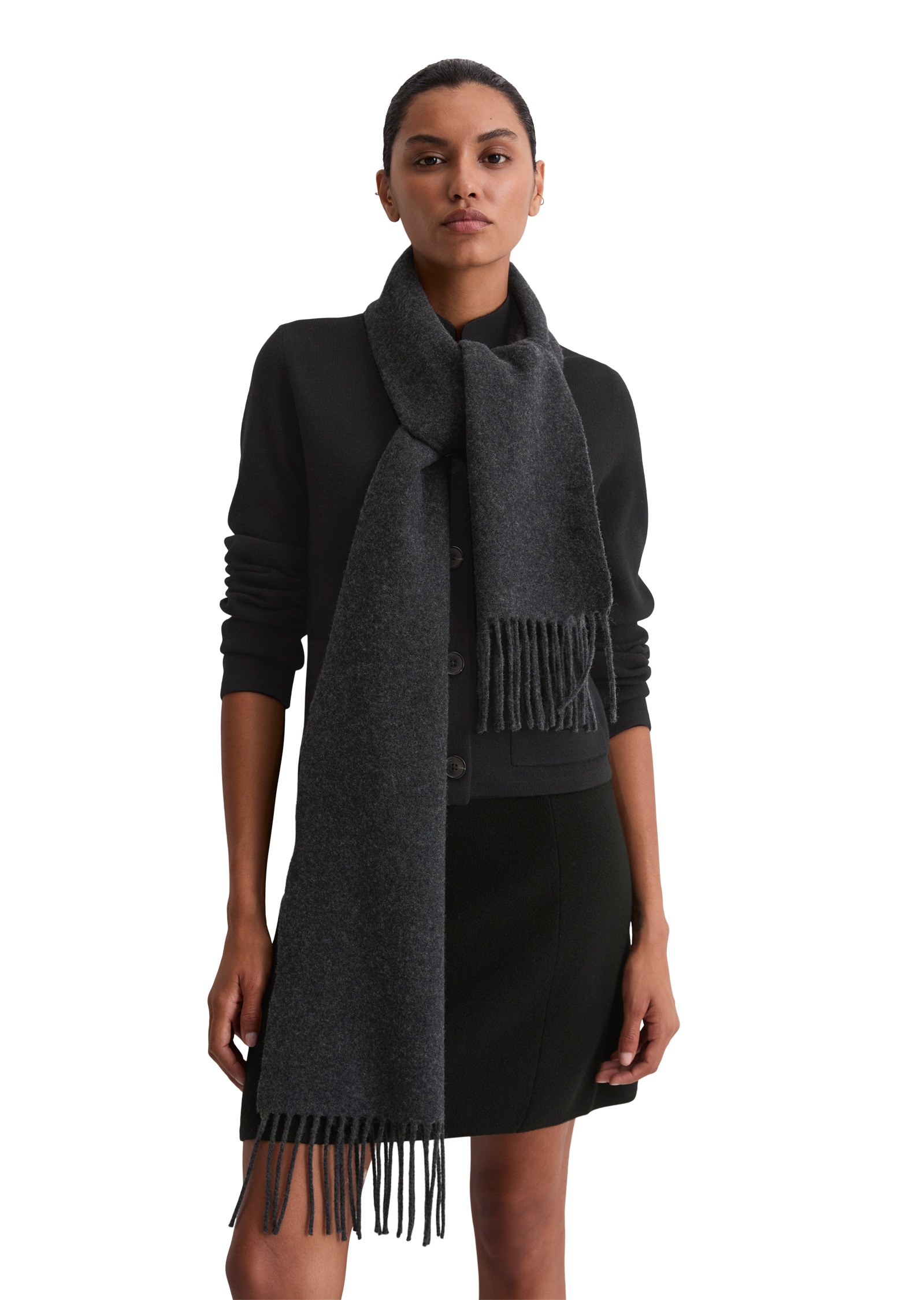 Marc O'Polo Fransentuch »aus softer Schurwolle«