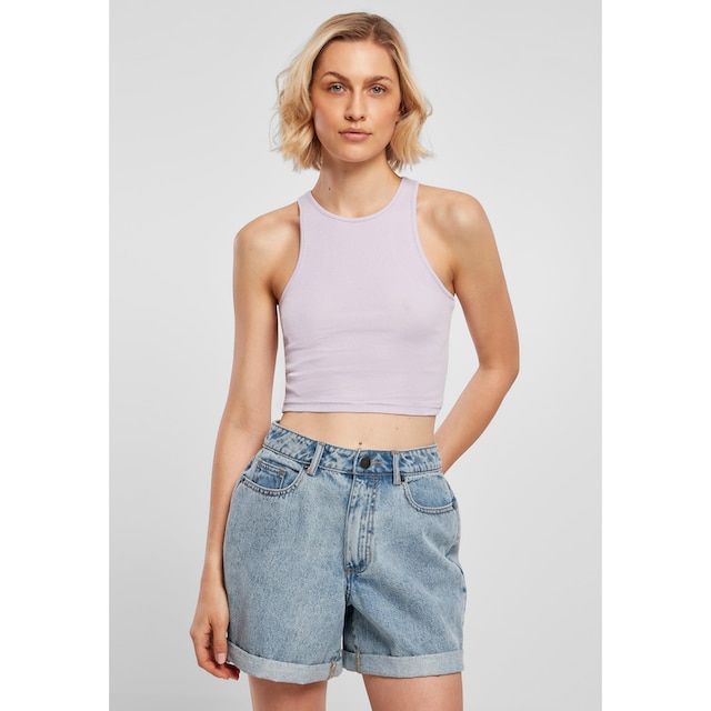 URBAN CLASSICS Muskelshirt »Damen Ladies Cropped Rib Top«, (1 tlg.) online  kaufen | BAUR