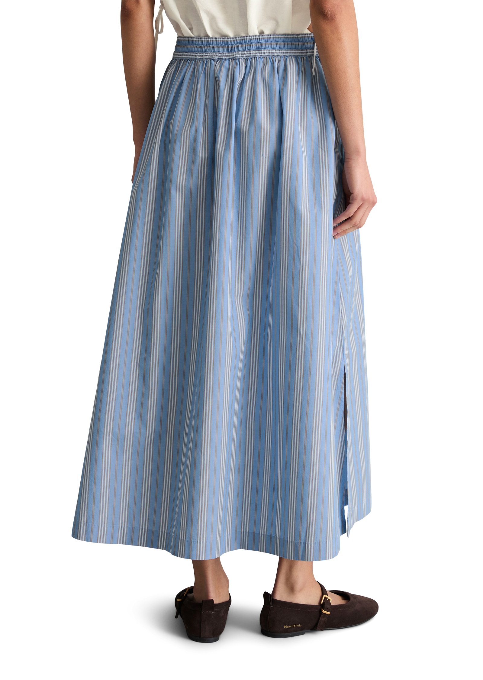 Marc O'Polo DENIM A-Linien-Rock Ausgestellter Rock aus Papertouch-Popeline