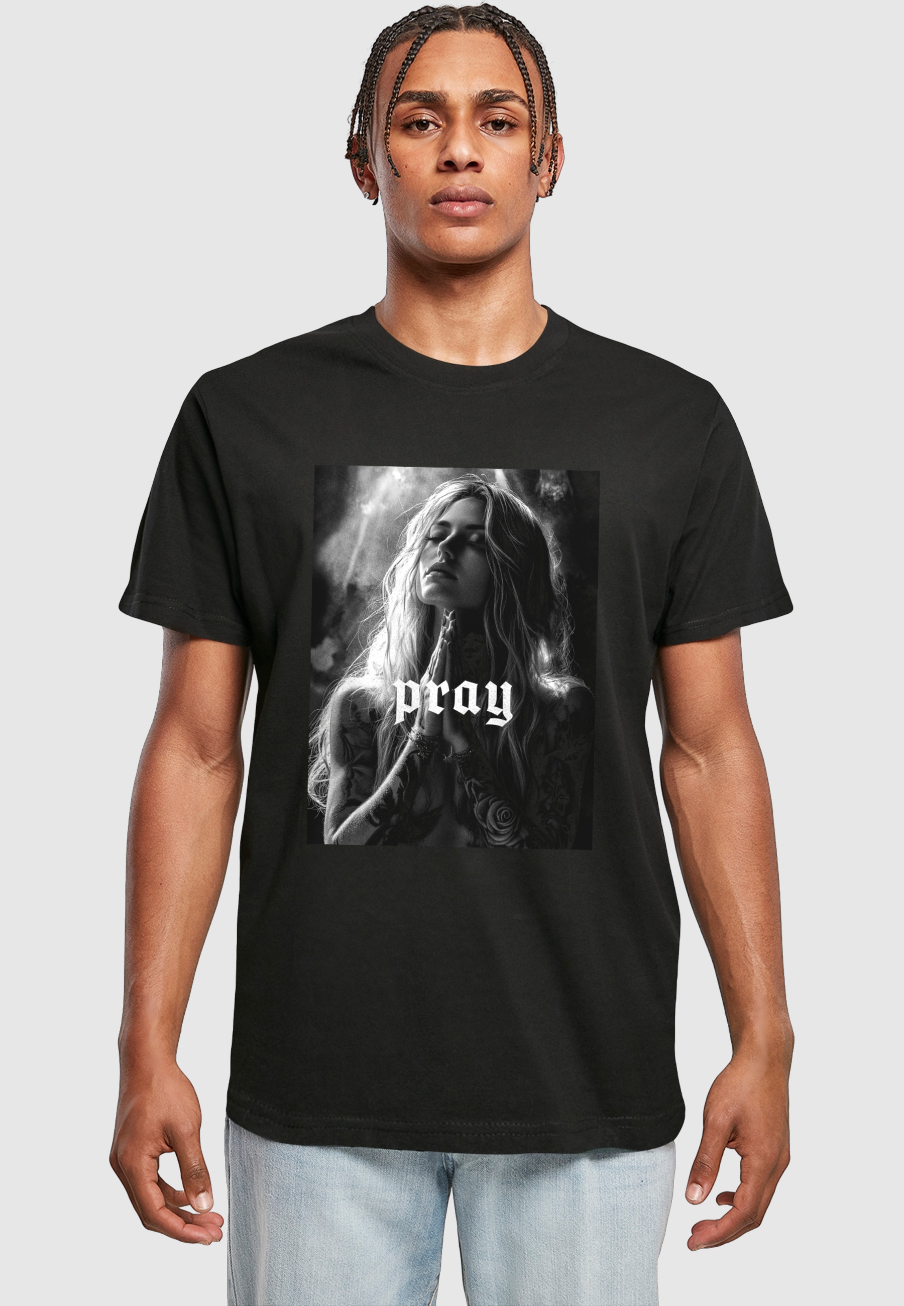 MisterTee T-Shirt »MisterTee Praying Girl Tee« 1 Stk.