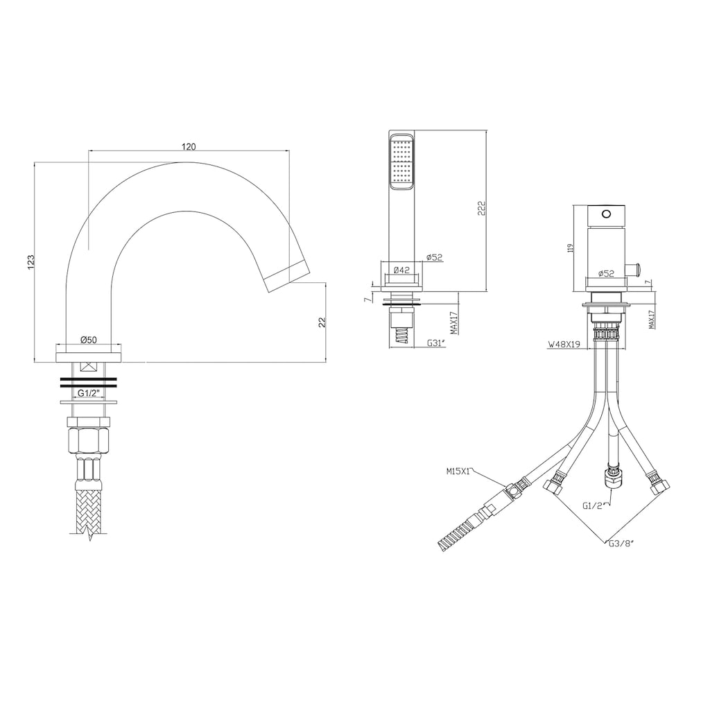 OTTOFOND Wannenarmatur »S3000«, (1 St.)