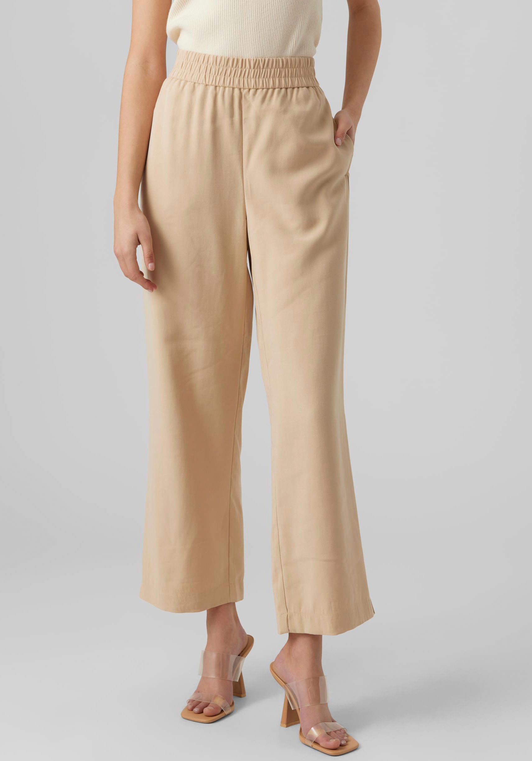 Vero Moda Schlupfhose "VMCARMEN HW WIDE PULL-ON PANT NOOS" günstig online kaufen