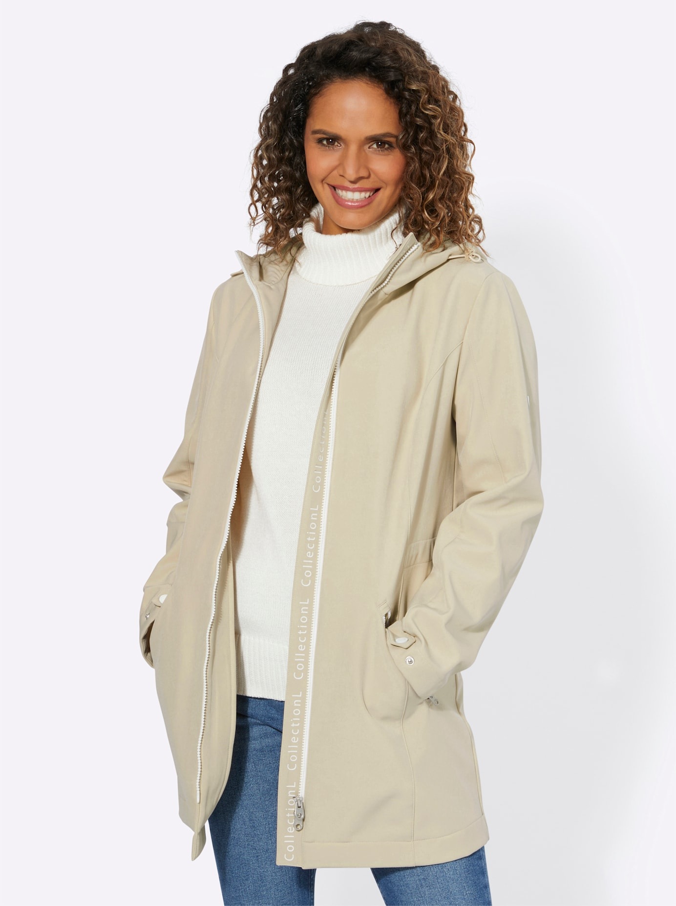 Casual Looks Softshelljacke, mit Kapuze