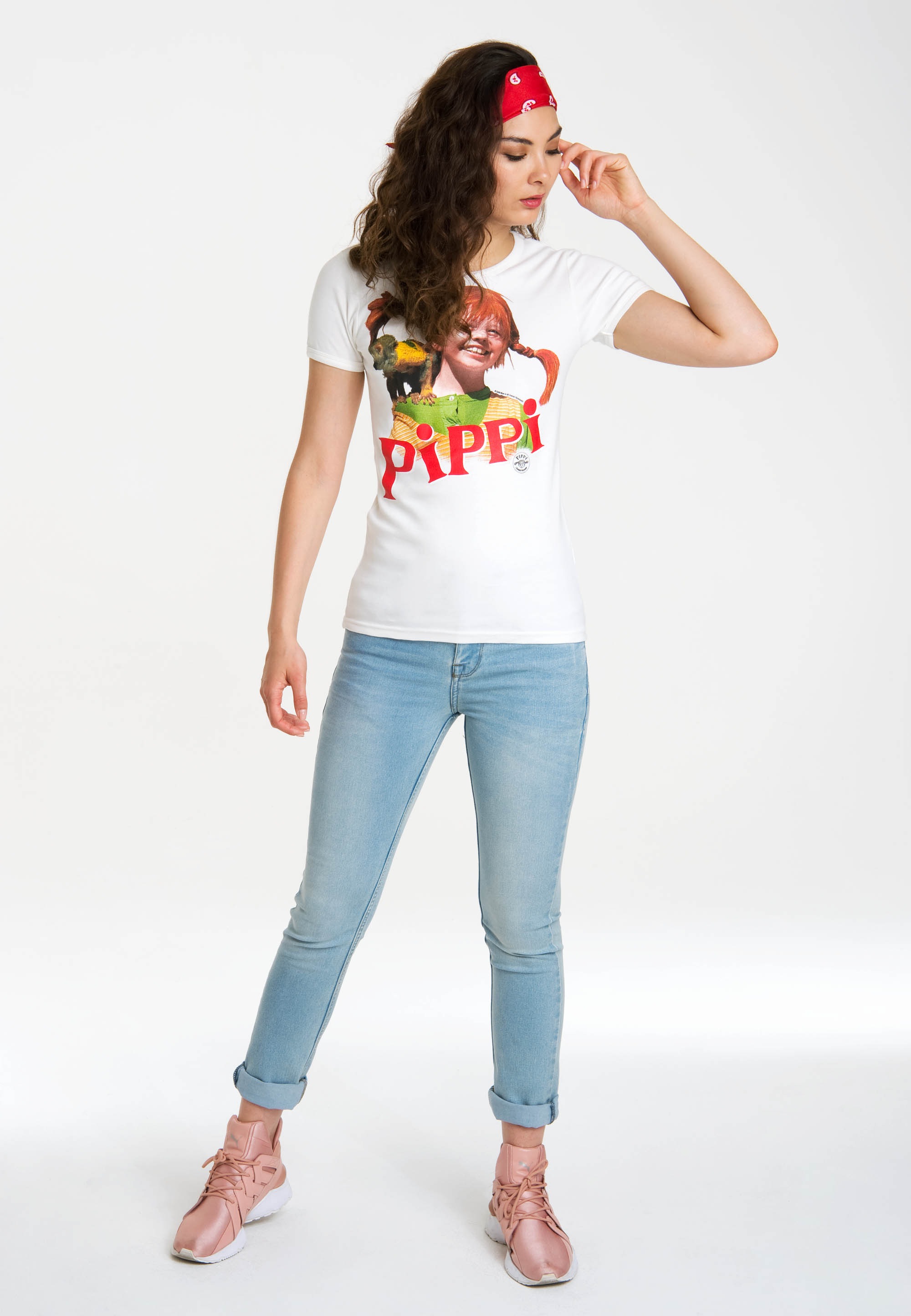 LOGOSHIRT T-Shirt »Pippi Langstrumpf«, mit lizenziertem Originaldesign