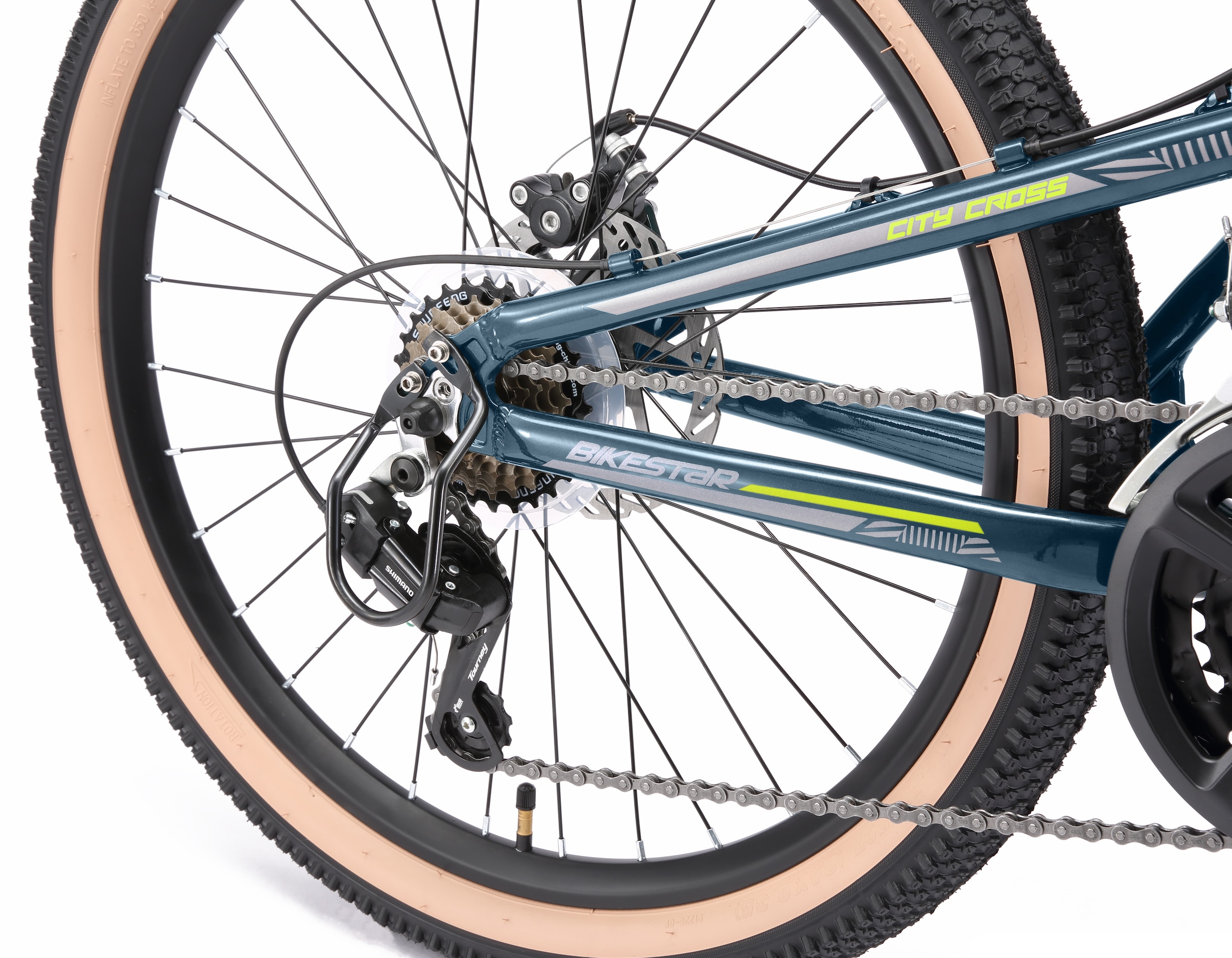 Bikestar Jugendfahrrad 21 Gang Shimano RD-TY21 Schaltwerk Kettenschaltung
