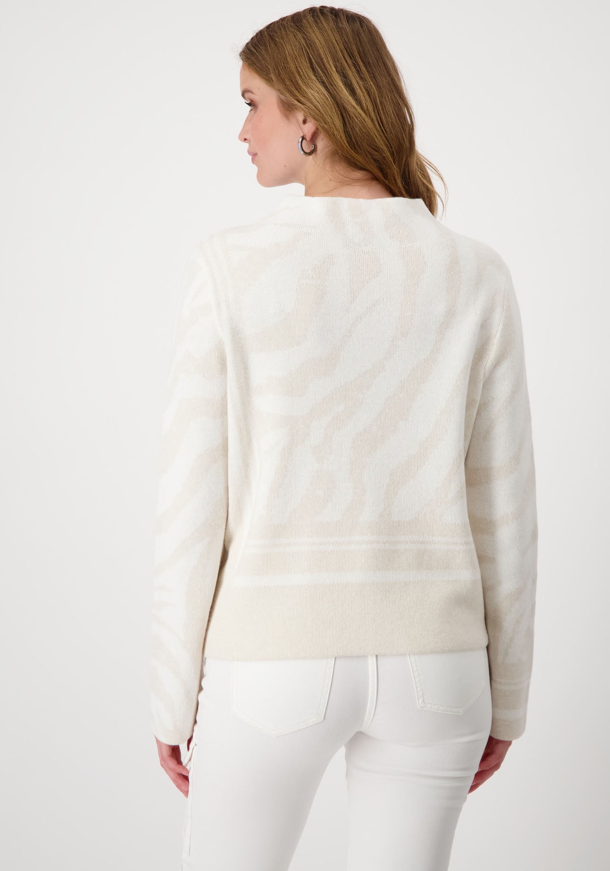 Monari Strickpullover, mit Jacquardmuster günstig online kaufen