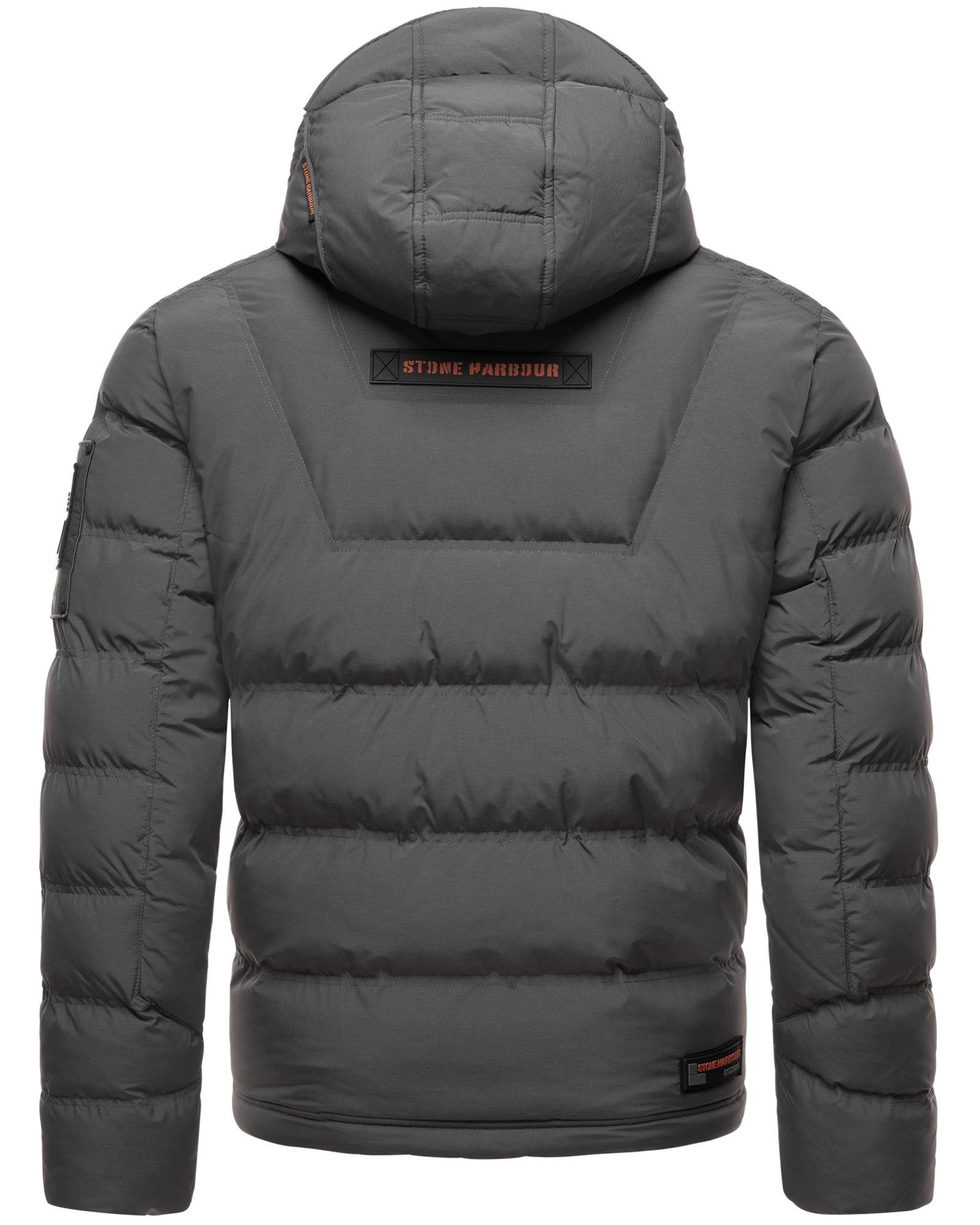 Stone Harbour Winterjacke »Arvidoo«, mit Kapuze, Modische Herren Winter Steppjacke