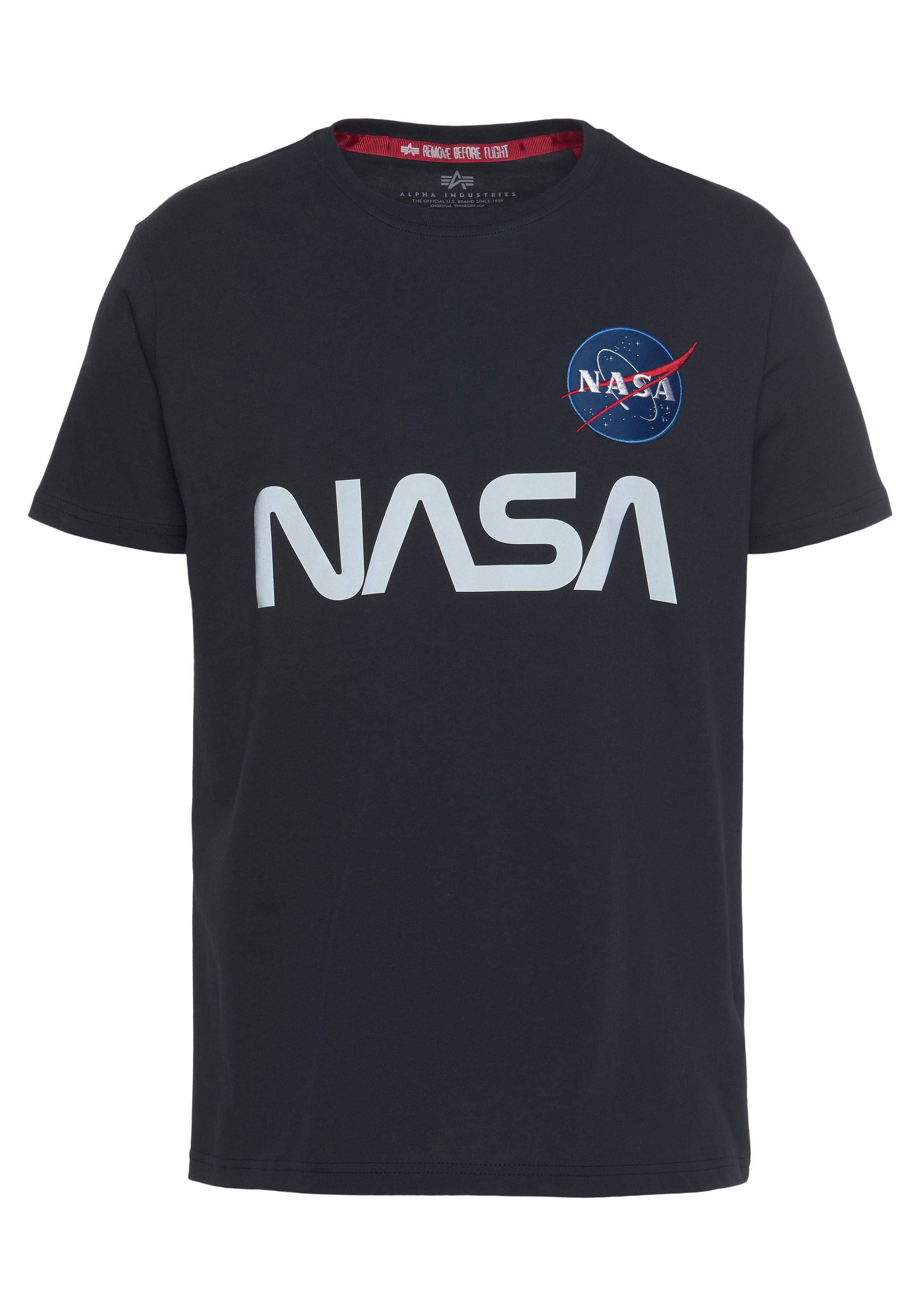 Alpha Industries Rundhalsshirt »Nasa Reflective Tee«