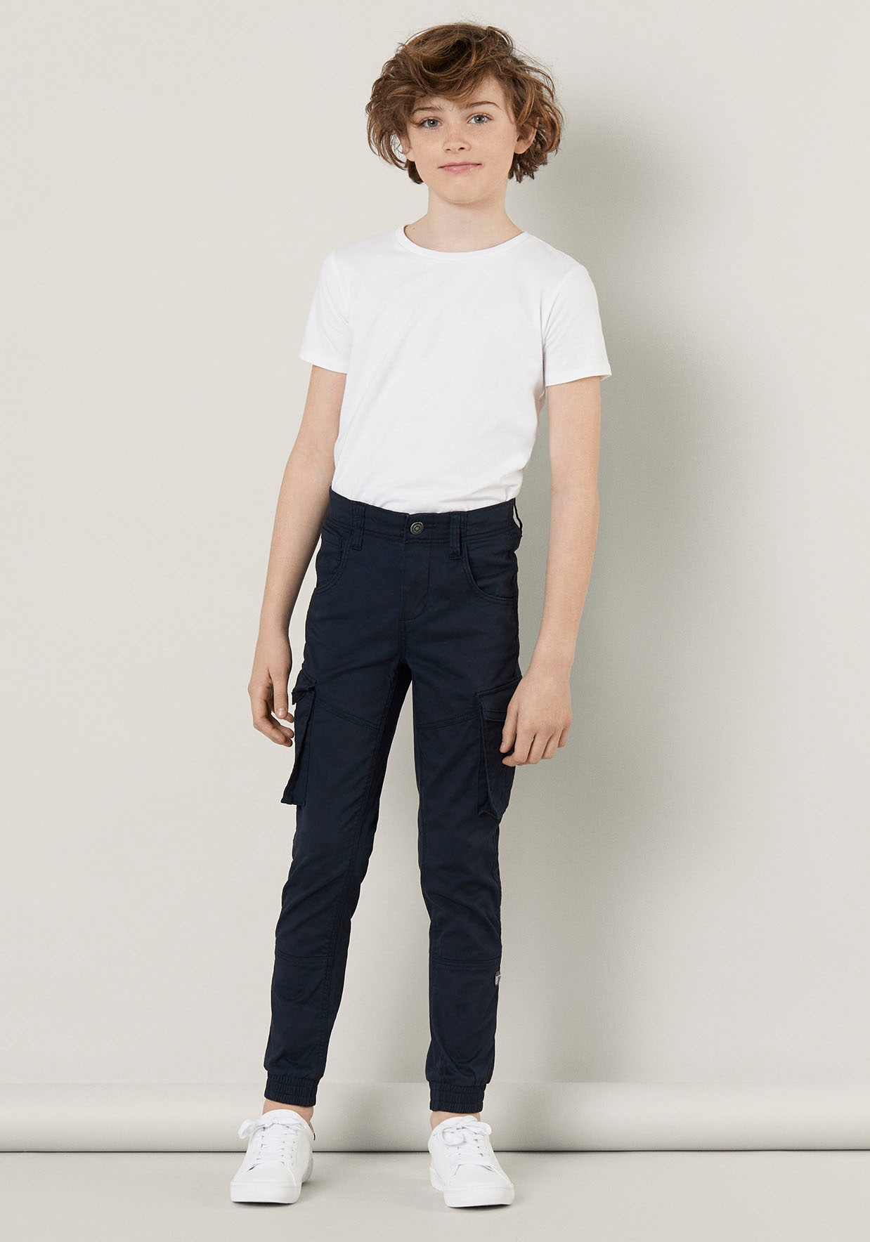 Name It Pantalon Bamgo Regular Fitted Twill Dark Sapphire 9 Années Garçons 2