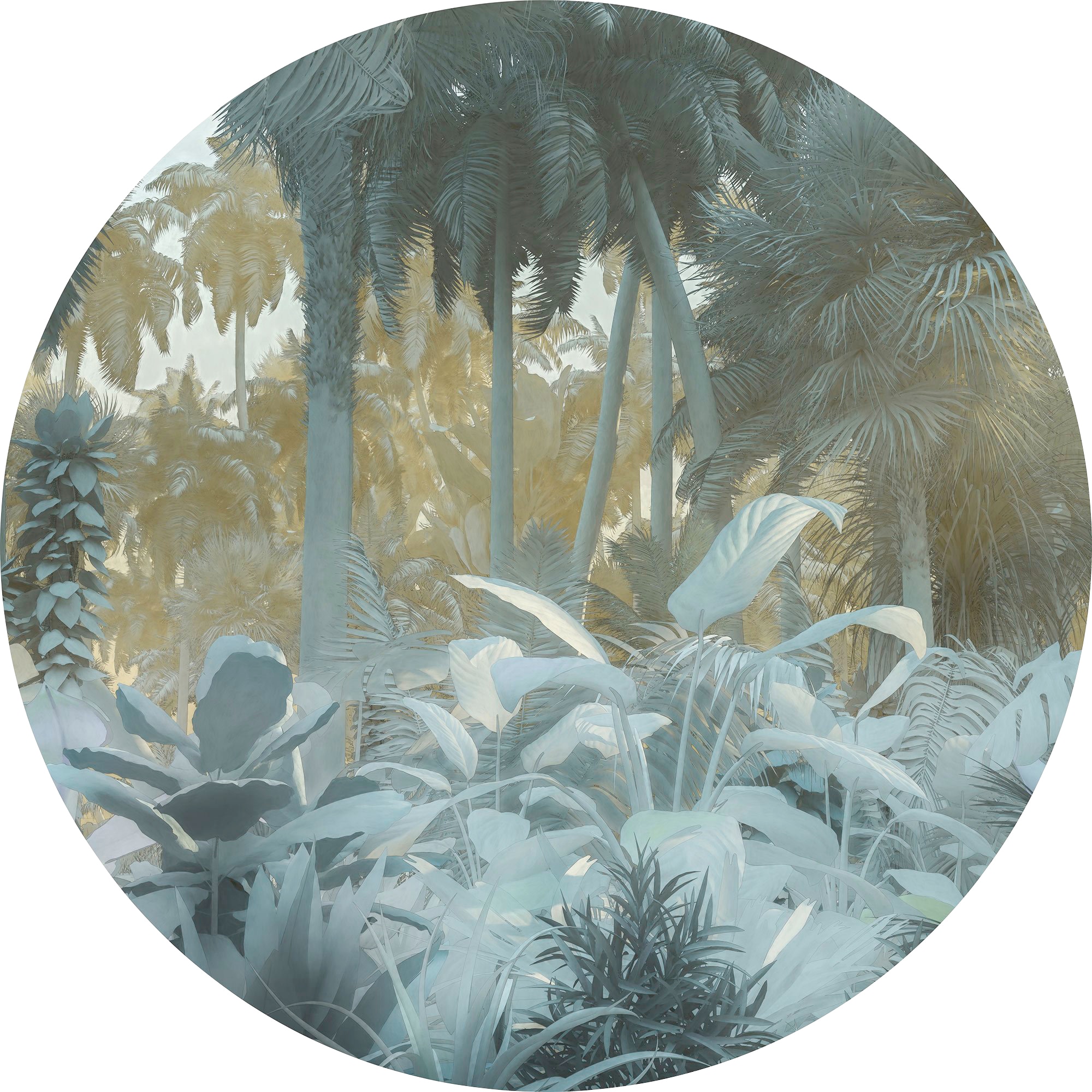 Komar Vliestapete »Exotic Jungle«, 125x125 cm (Breite x Höhe), rund und selbstklebend