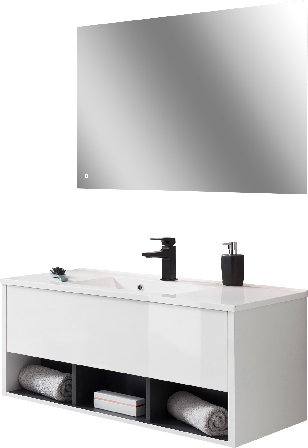 PLACES OF STYLE Badmöbel-Set "Studio Line, Bad im modernen Design, 2-teilig günstig online kaufen