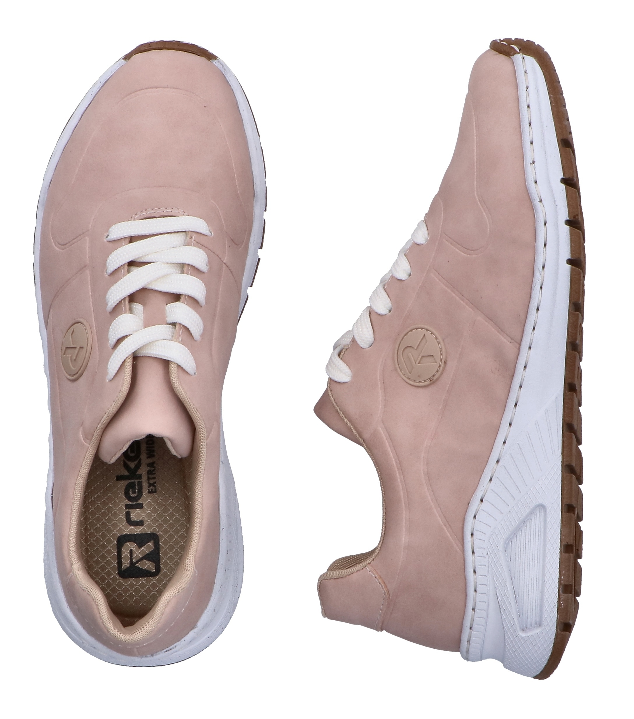 Rieker Sneaker  mit MemoSoft-Innensohle, Freizeitschuh, Halbschuh, Schnürschuh