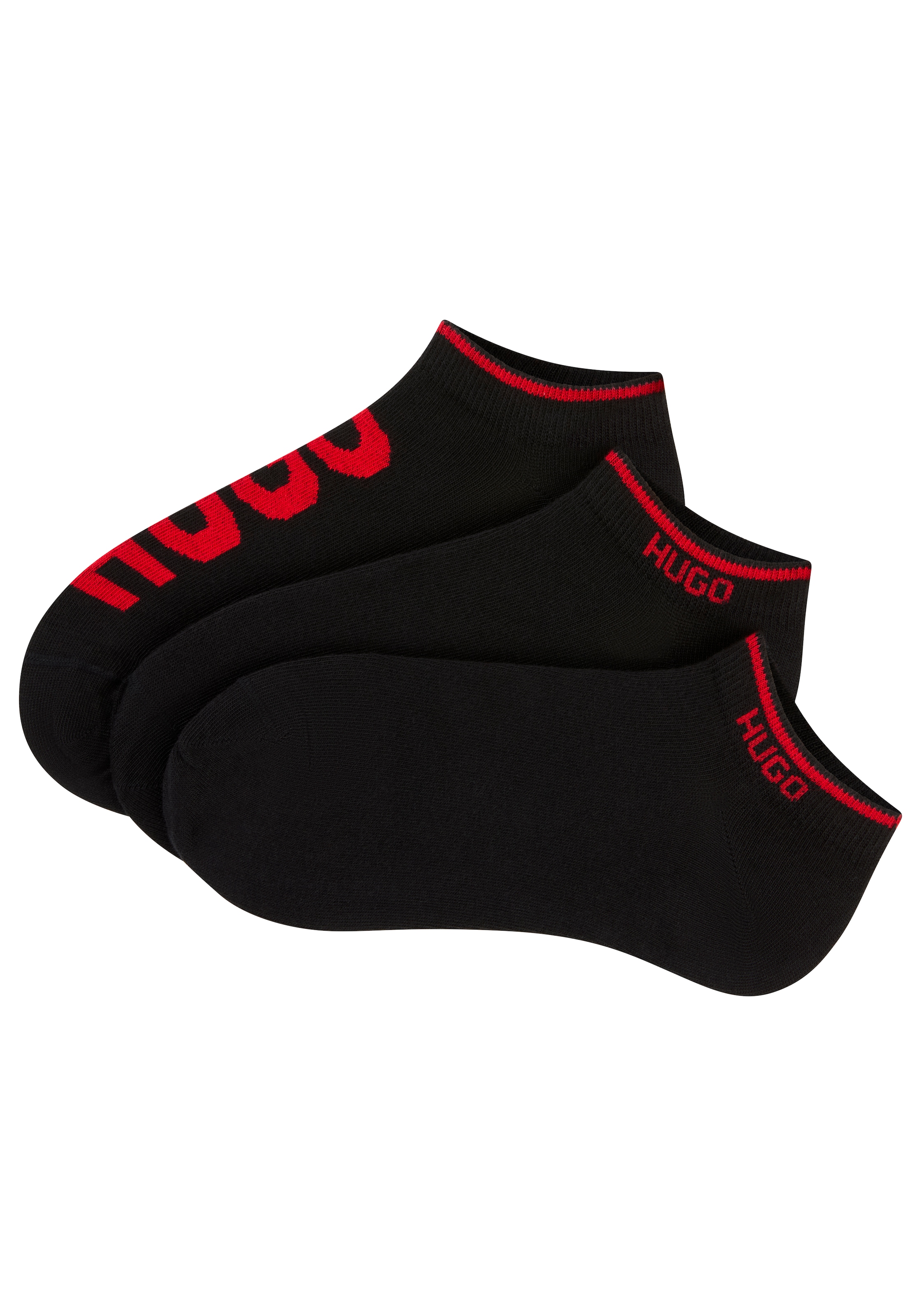 HUGO Underwear Sneakersocken "3P AS LOGO CC", (3 Paar), mit Logodetails günstig online kaufen