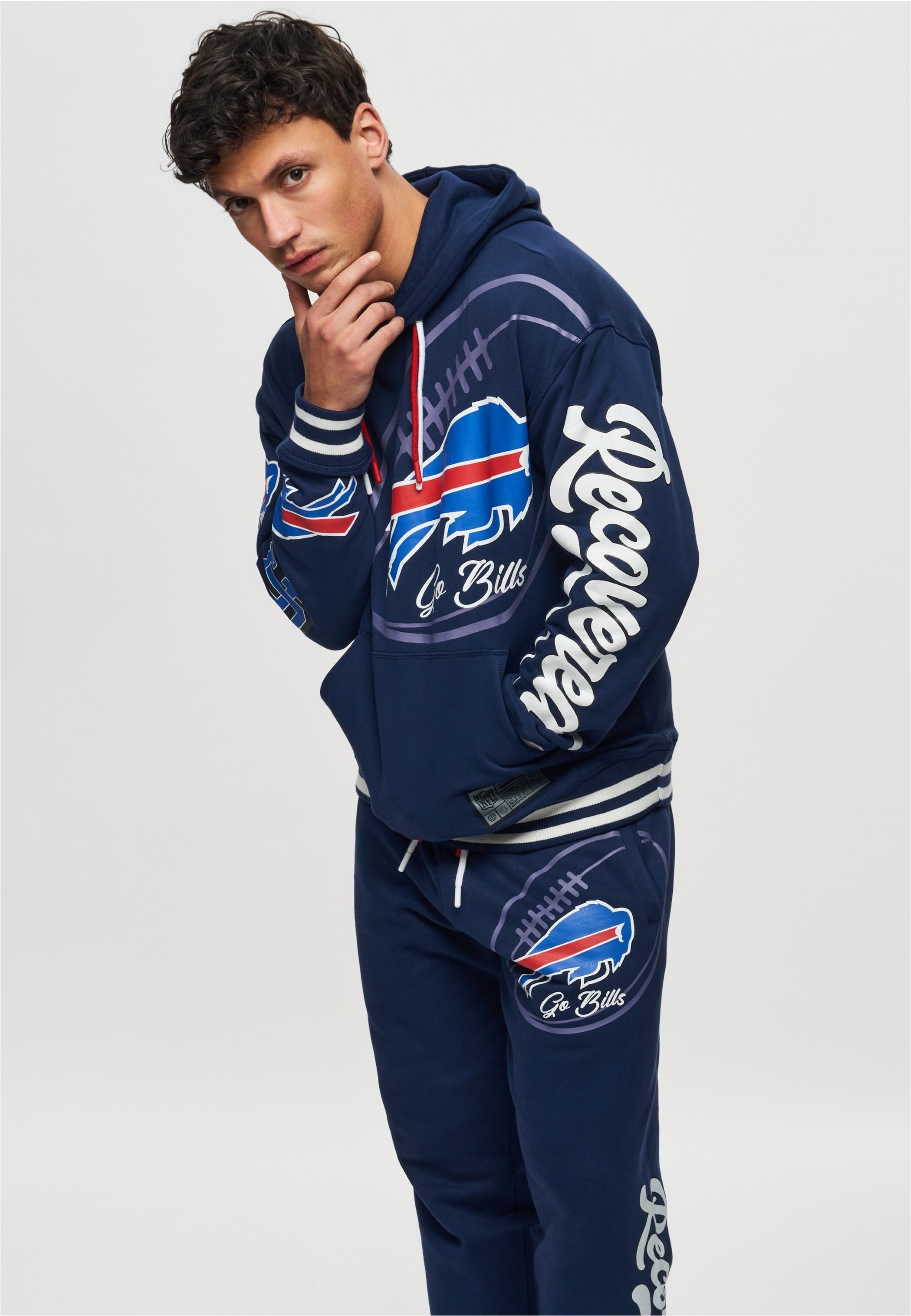 Recovered Kapuzensweatshirt »NFL Bills Go Bills«, für Buffalo Bills-Fans
