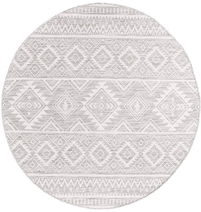 Thumbnail - Carpet City Outdoorteppich "PALM3522" rund 5 mm Höhe Wetterfest & UV-beständig, für Balkon, Terrasse, Küche, flach geweb...