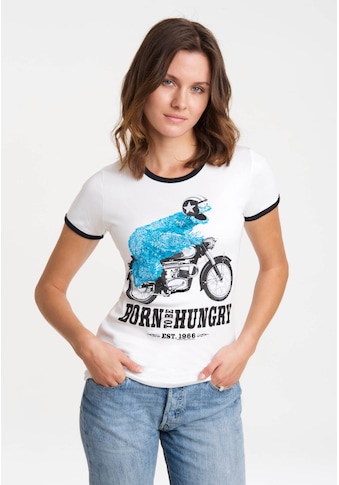 T-Shirt »Sesamstrasse – Krümelmonster Motorrad«, mit lizenziertem Print