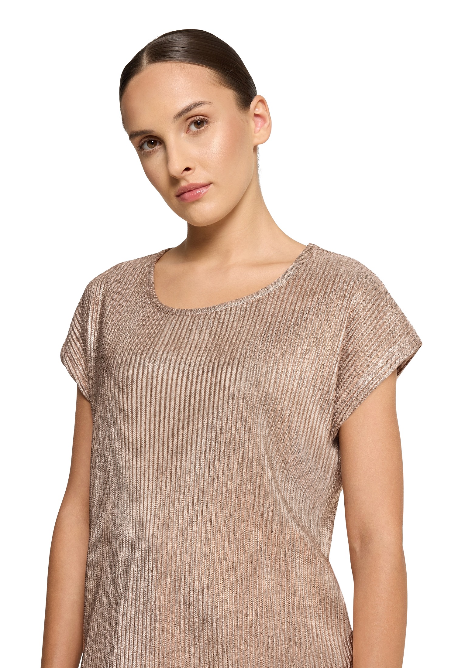 Betty Barclay Kurzarmshirt »Betty Barclay Damen Casual-Shirt mit Glanzeffekt«, (1 tlg.), Foliendruck