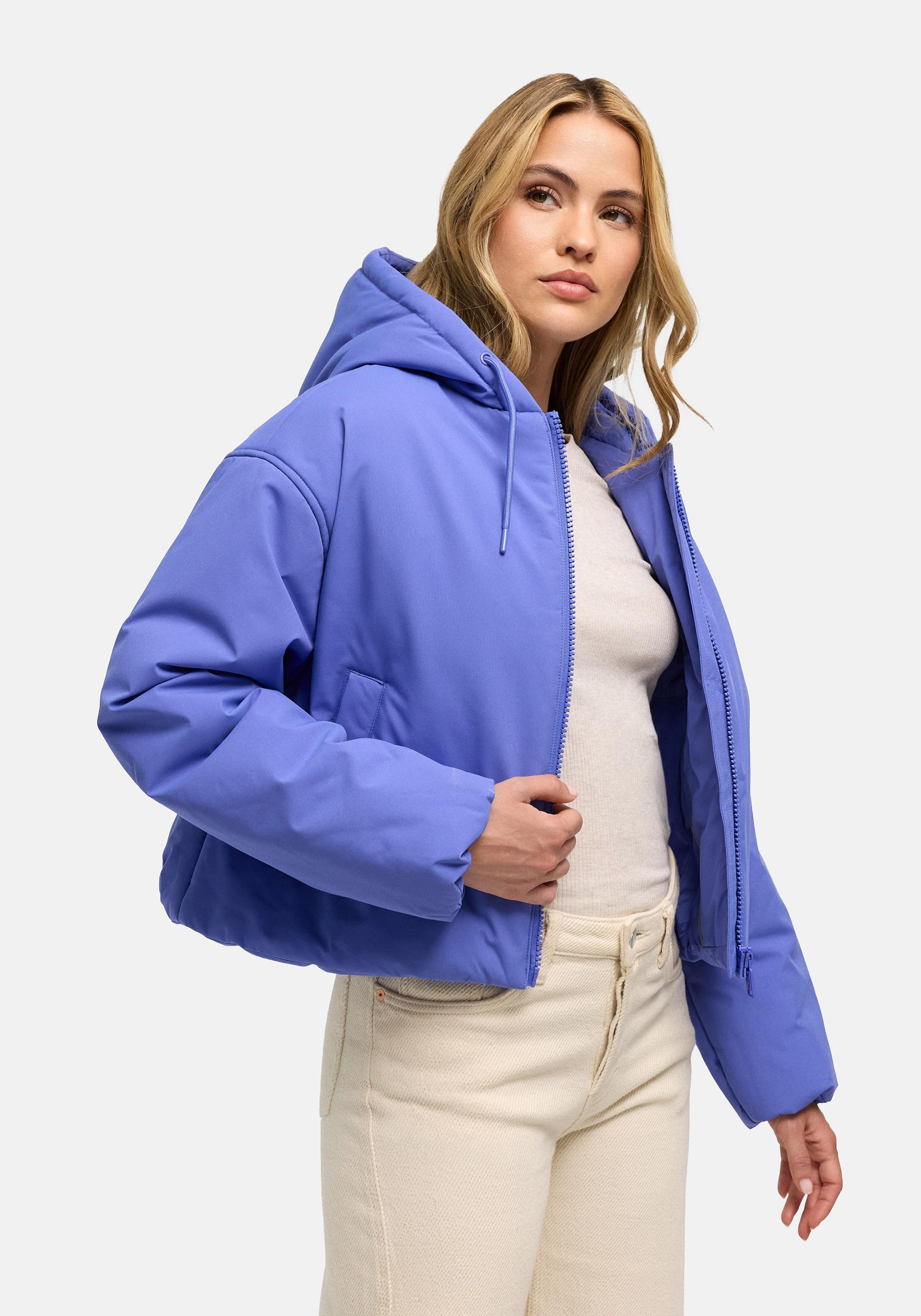 Navahoo Winterjacke "Biscuitaa 14" mit Kapuze Kurze warme Damenjacke