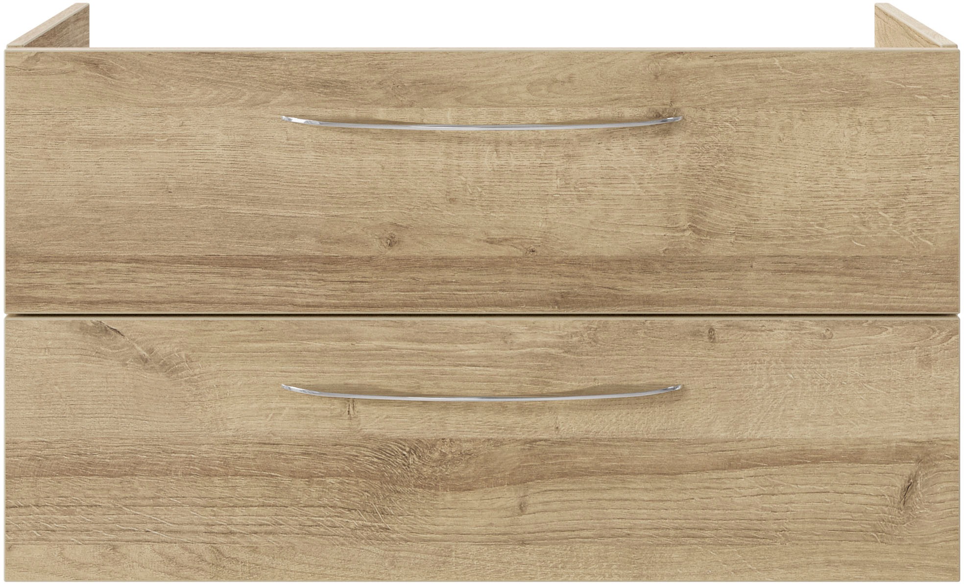 Saphir Badmöbel-Set »Serie 4035 2-teilig, Keramikwaschtisch mit LED-Spiegelschrank«, (Set), 90 cm breit, inkl. Türdämpfer, 2 Schubladen, 3 Türen, 6 Einlegeböden
