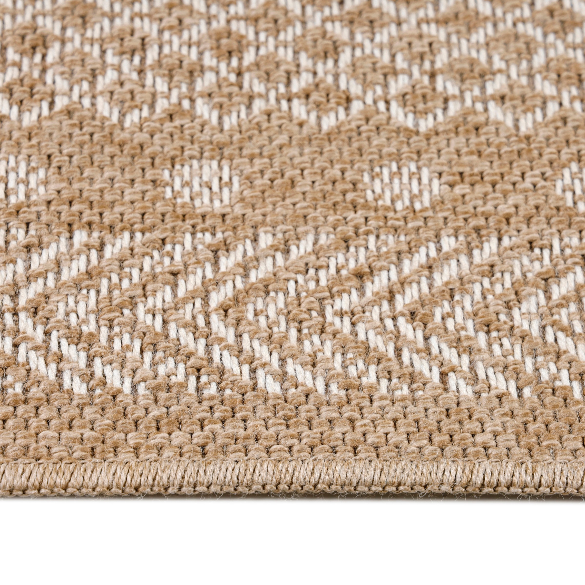 Outdoorteppich AYYILDIZ TEPPICHE "DHAKA 8714", beige, B:80cm H:5mm L:250cm, Polypropylen, Teppiche, Outdoorteppich, Läufer / Pflegeleicht / Strapazierfähig / In- und Outdoor geeignet 3