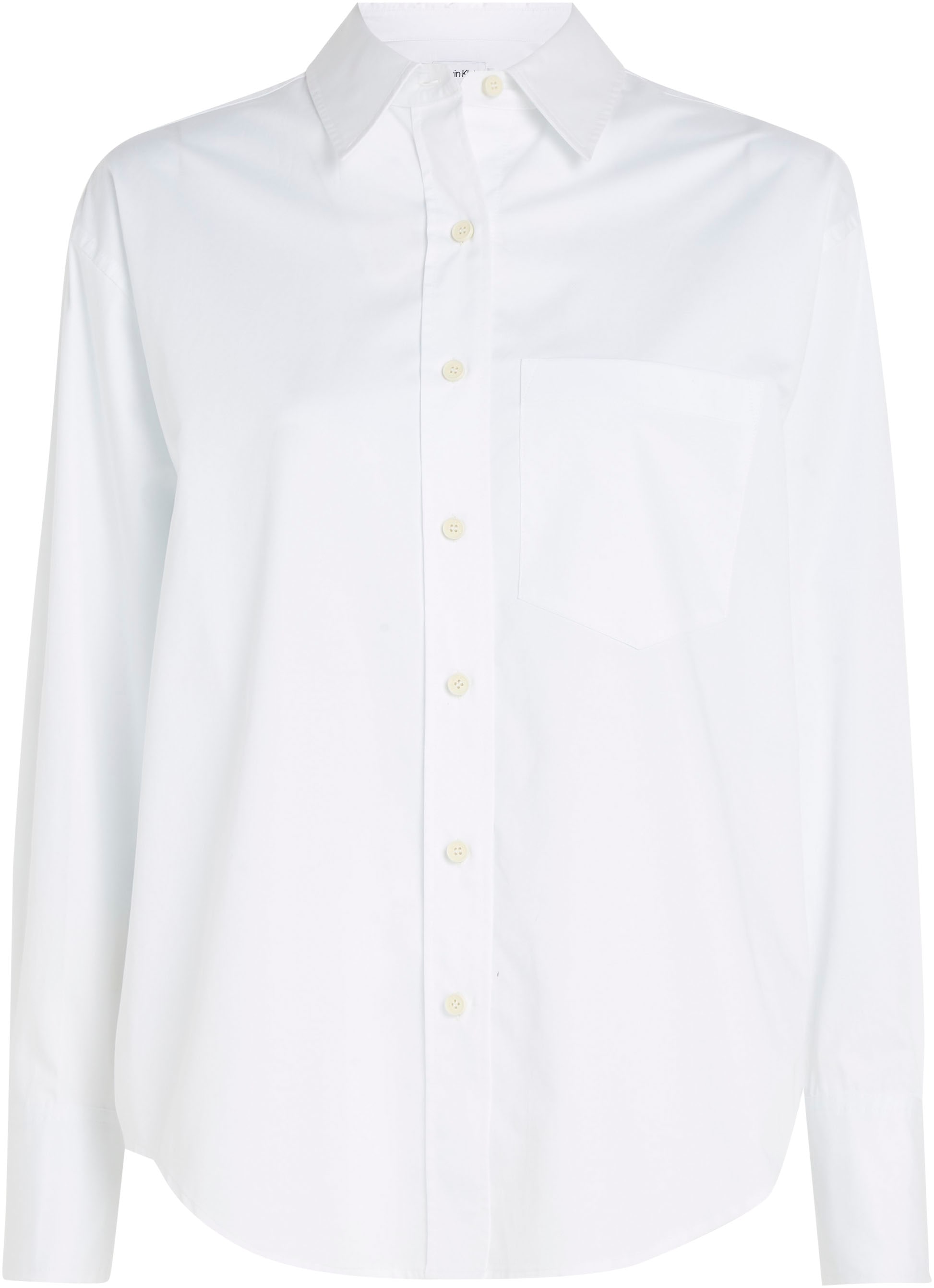 Calvin Klein Hemdbluse »RELAXED COTTON SHIRT«, mit durchgehender Knopfleiste