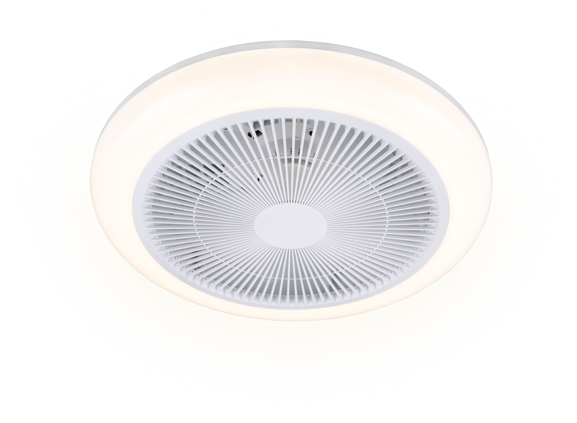 REALITY Leuchten LED Deckenleuchte »HOLMSUND mit Ventilator, Deckenventilator mit RGB Licht Farbwechsel« LED-Board 1 Stk. RGB | warmweiß - kaltweiß 3-Stufen Ventilator Kinderzimmer Fernbedienung dimmen + buntes Licht