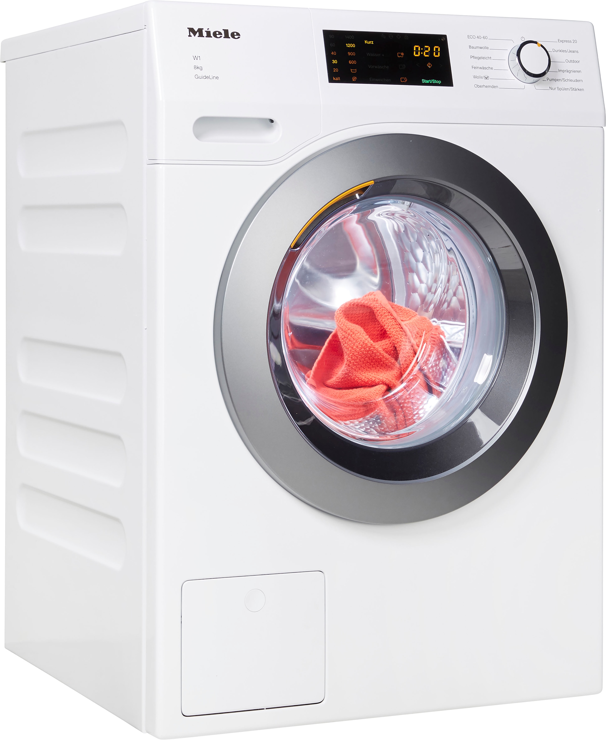 Miele Waschmaschine »WDD131 WPS GuideLine«, WDD131 WPS GuideLine, 8 kg, 1400 U/min, GuideLine für Sehbehinderte