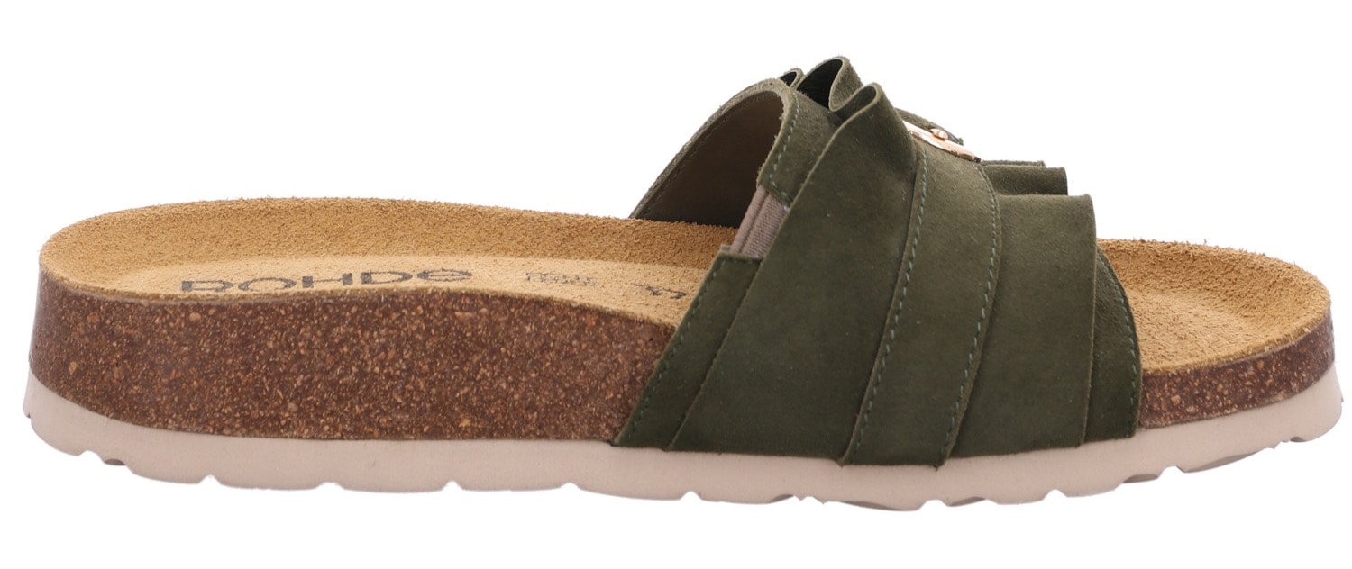 Rohde Pantolette »MILANO«, Sommerschuh, Strandschuh, Schlappen, Hausschuh mit Softfußbett