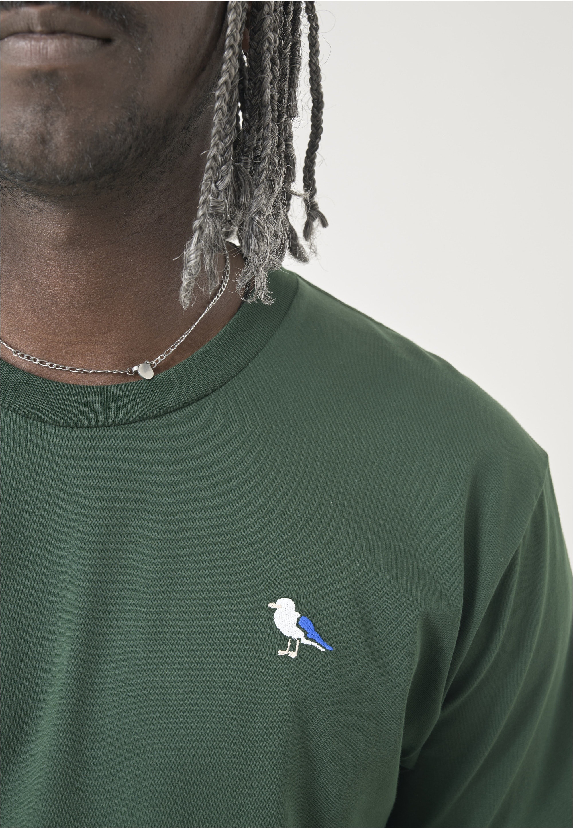 Cleptomanicx T-Shirt »Embro Gull«, (1 tlg.), mit Gull-Stickerei