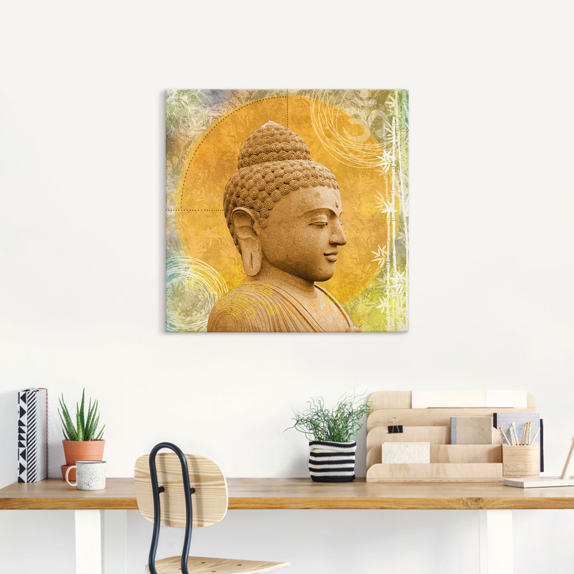 Artland Wandbild »Buddha II«, Spa, (1 St.), als Alubild, Outdoorbild, Leinwandbild, Wandaufkleber, versch. Größen