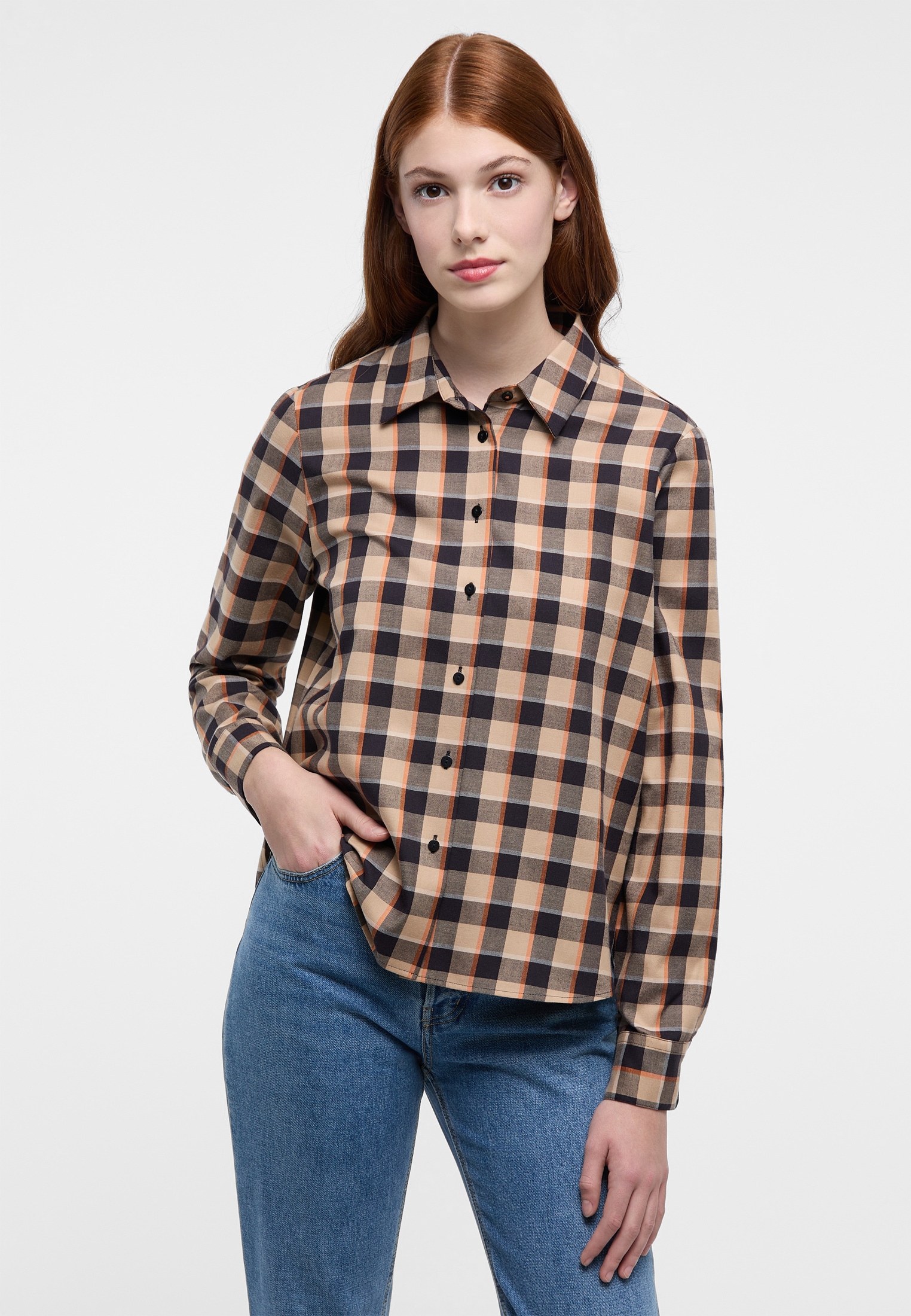 Eterna Hemdbluse "LOOSE FIT" EASY IRON (bügelleicht) günstig online kaufen