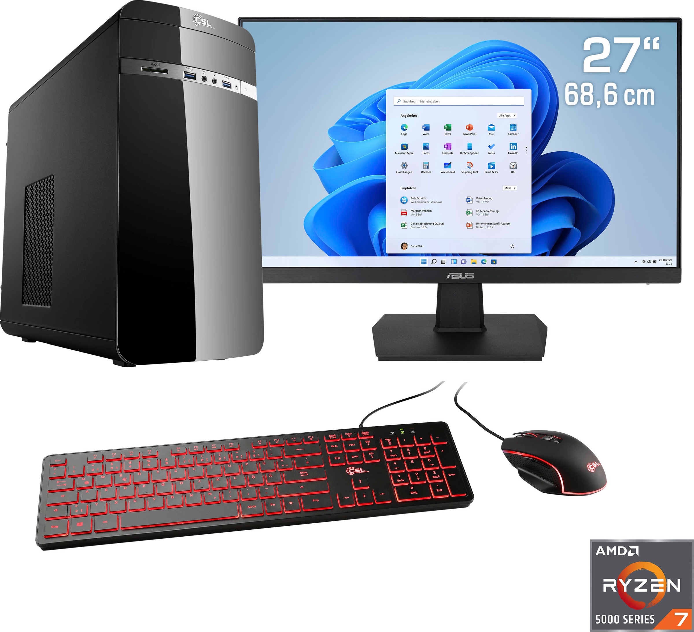 CSL Gaming-PC-Komplettsystem »Sprint V2851...