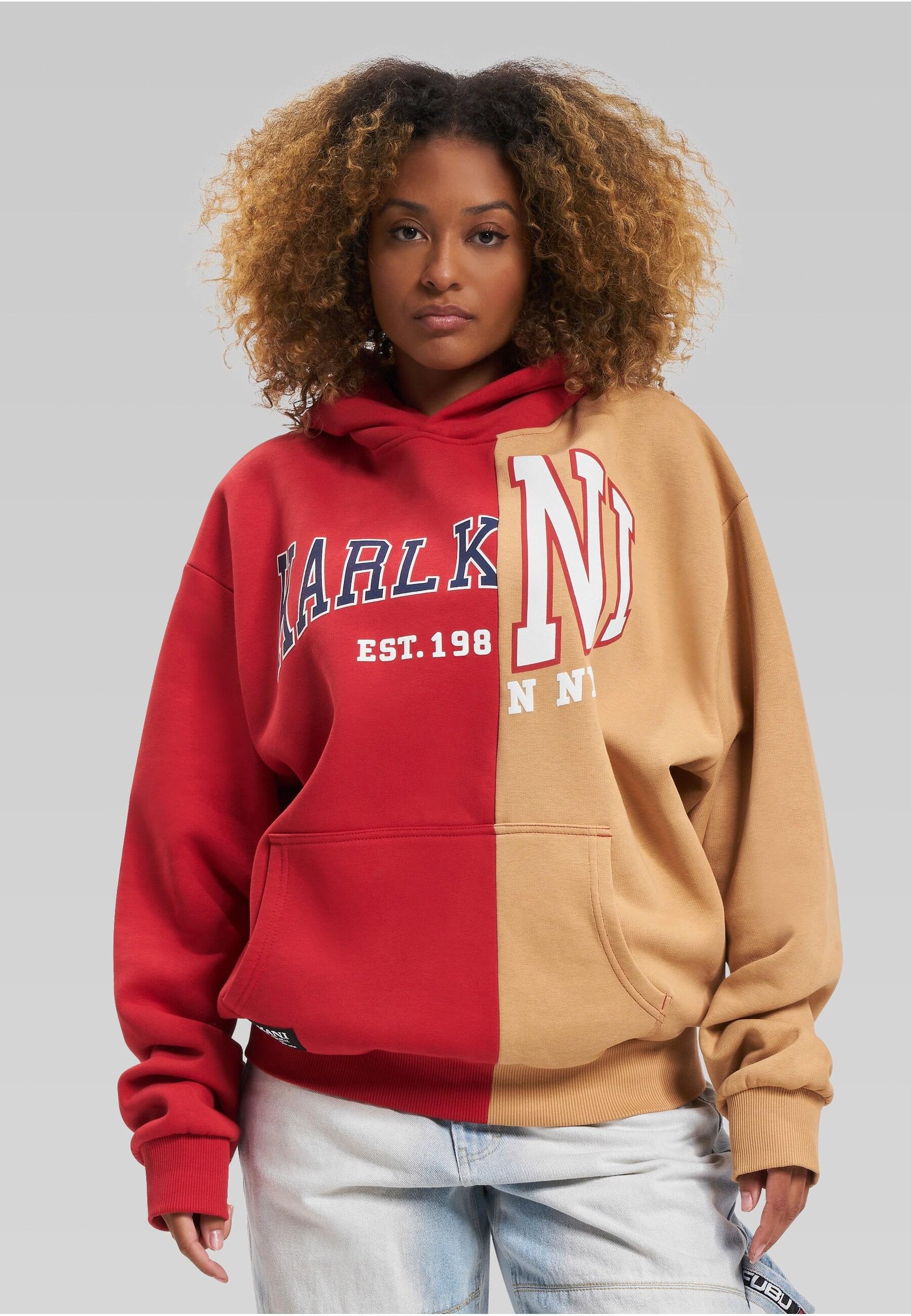 Karl Kani Kapuzensweatshirt »Karl Kani Herren KU234-005-2 KK Woven Retro Split OS Hoodie«, (1 tlg.)