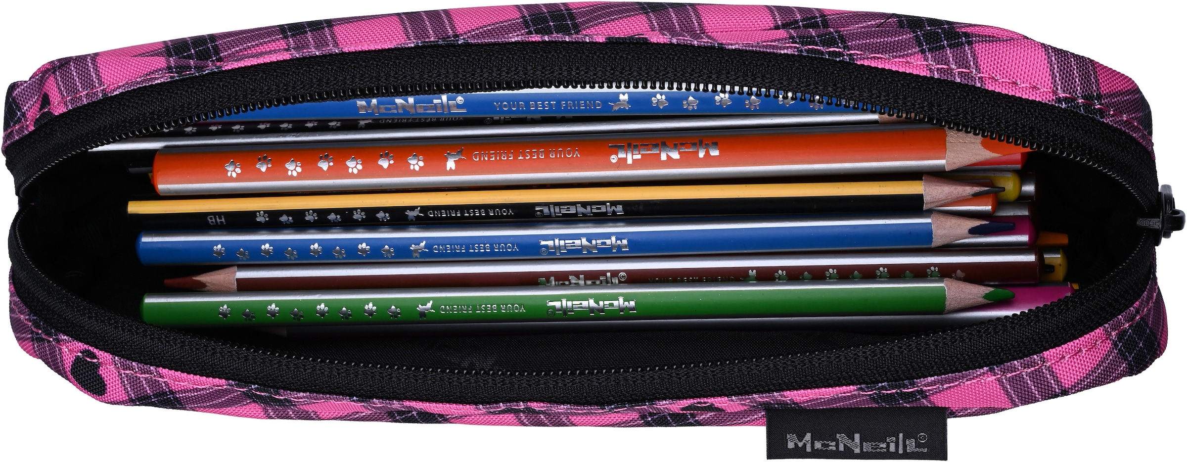 McNeill Schulranzen »Bravo, inkl. Etui, Turnbeutel,« Reflektierende Streifen auf den Schultergurten;Retroreflektierende Flächen