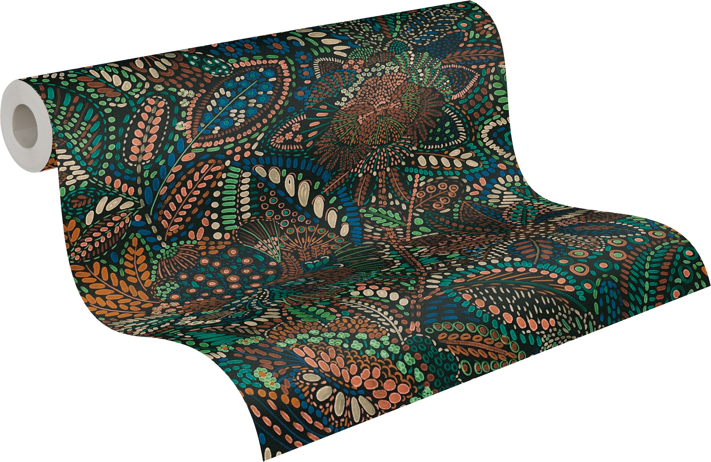 A.S. Création Vliestapete »Cuba II Ethno Floral Jungle« Retro | floral | tropisch leicht strukturiert Auffälliges Ethno-Design mit kunstvollen floralen Elementen