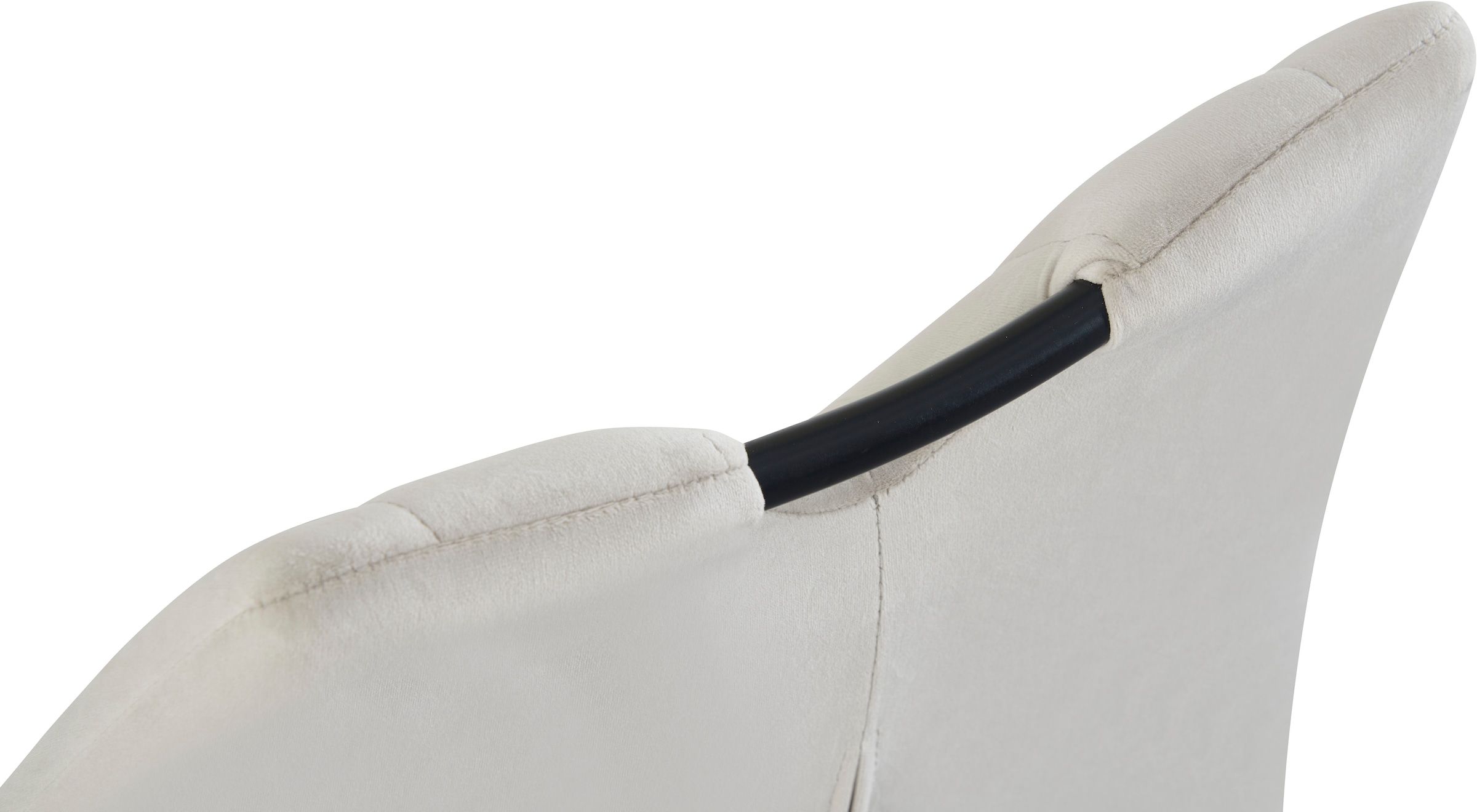 Home affaire Esszimmerstuhl »KILLAM, 2er Set, mit Metallgestell in matt schwarz« (Set) 2 Stk.in verschiedenen Farben, Belsatbarkeit pro Stuhl 120 kg, mit Griffloch