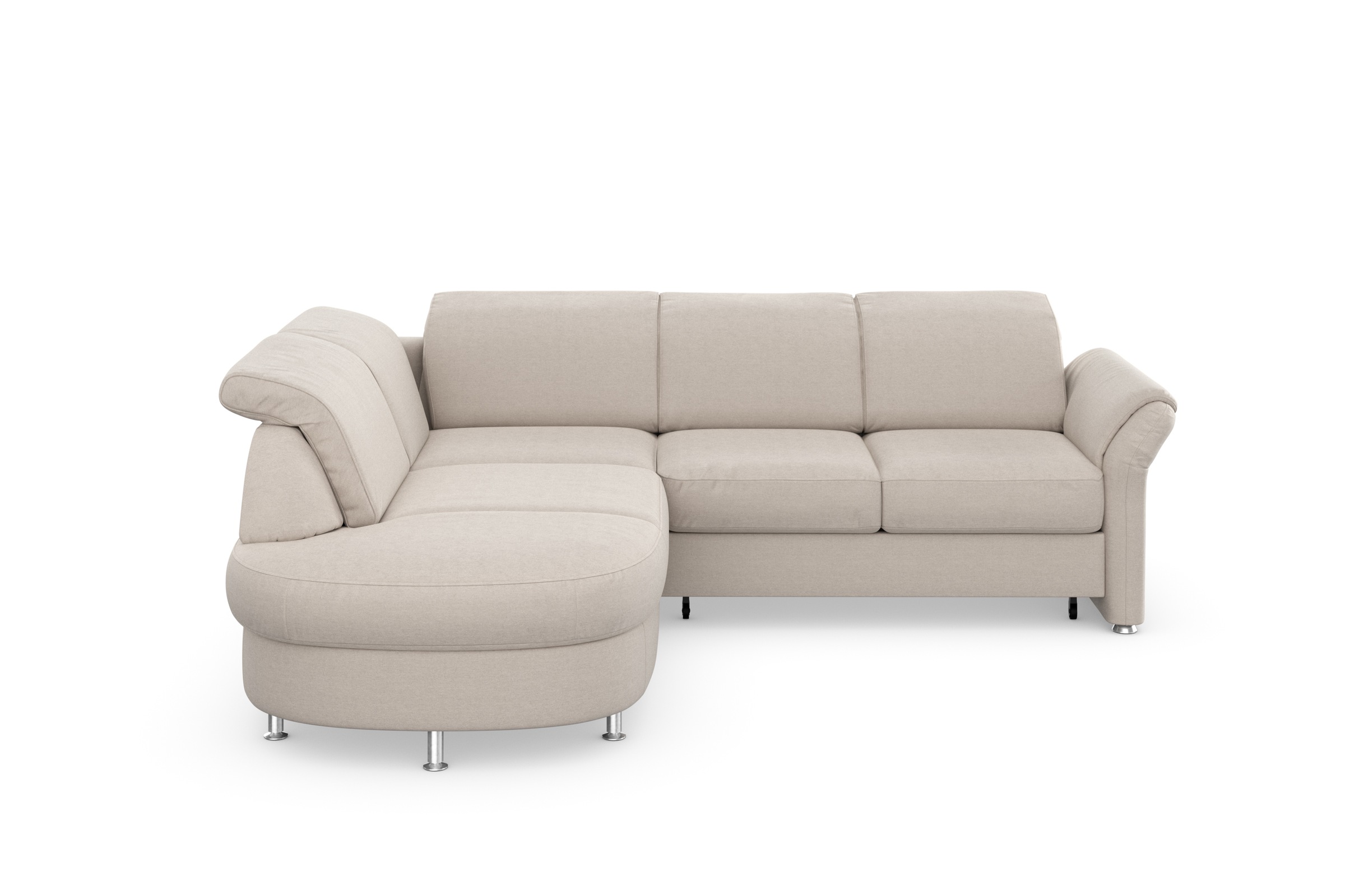 sit&more Ecksofa »Apulia L-Form«, wahlweise Bettfunktion, Bettkasten und Kopf- und Armteilverstellung