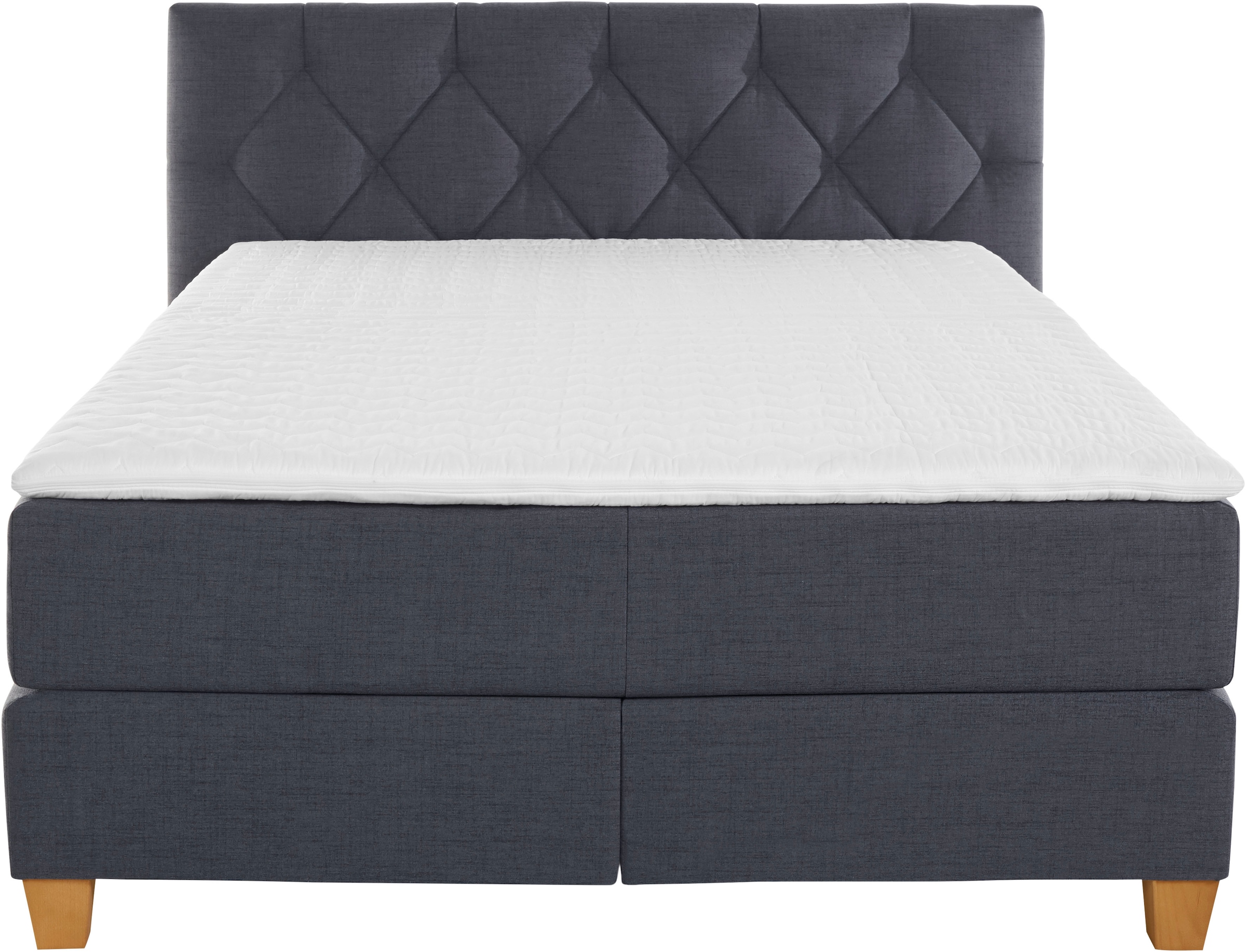 Home affaire Boxspringbett »Harmones« in 3 Breiten, Härtegrad auch im Mix mit je 1 Matratze in H2 und H3