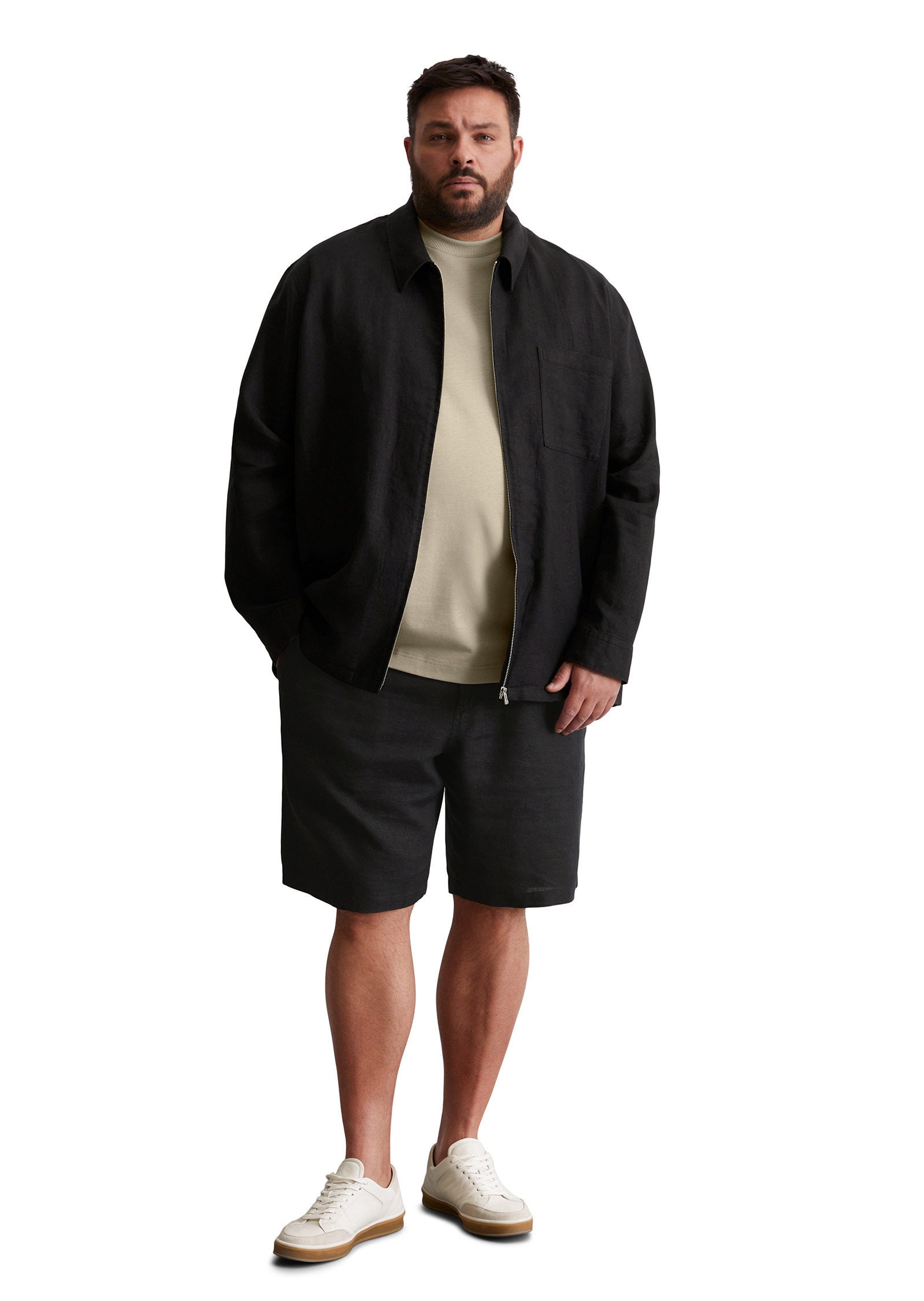 Marc O'Polo Kurzjacke »aus reinem Leinen«, ohne Kapuze