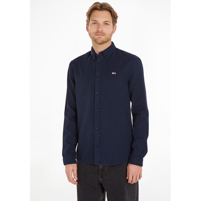 Tommy Jeans Langarmhemd »TJM ESSENTIAL REG SHIRT«, mit durchgehender  Knopfleiste ▷ kaufen | BAUR