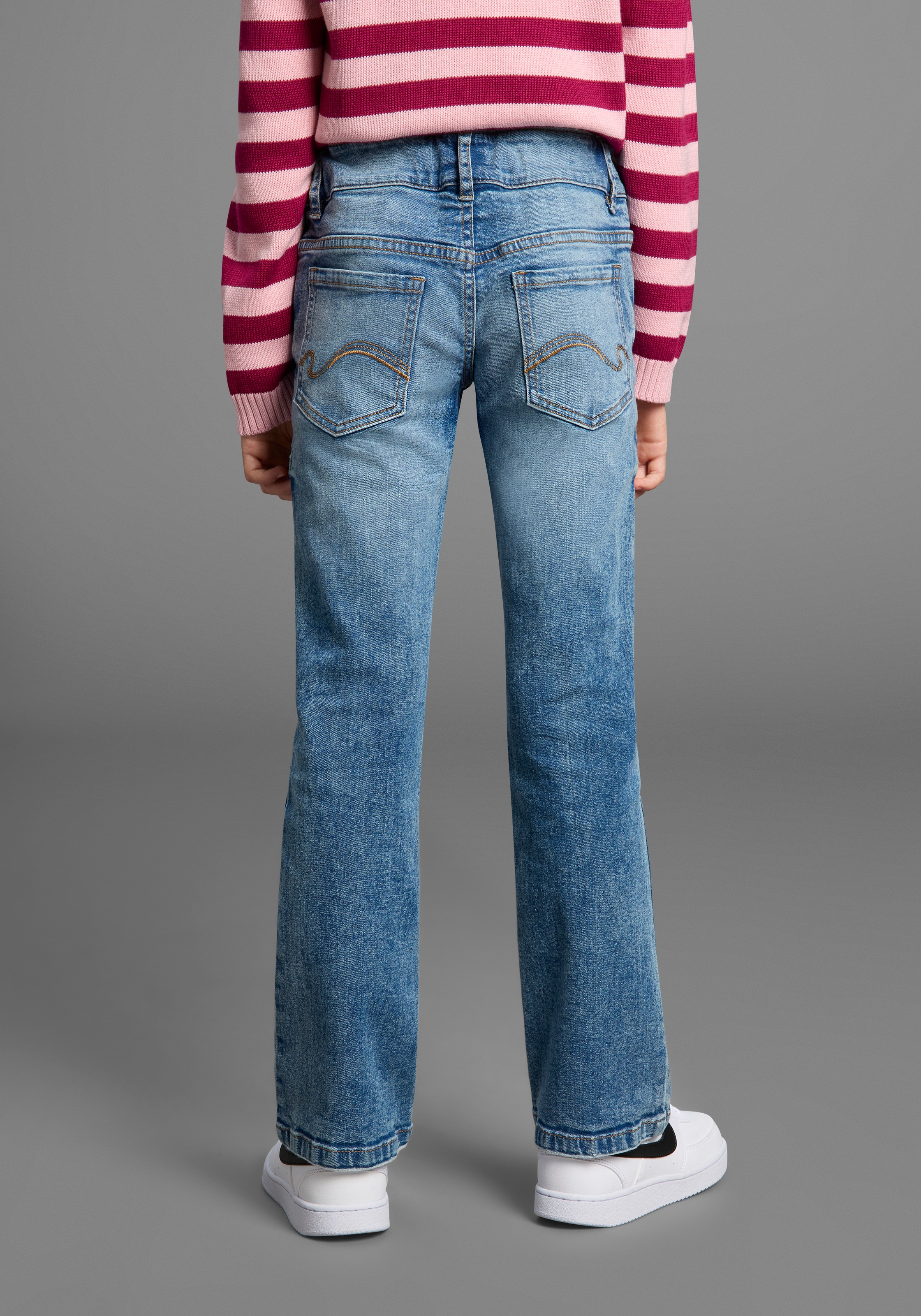 Thumbnail - KangaROOS Bootcut-Jeans "Stretchjeans Boot Cut" Modische Jeans, authentische Waschung