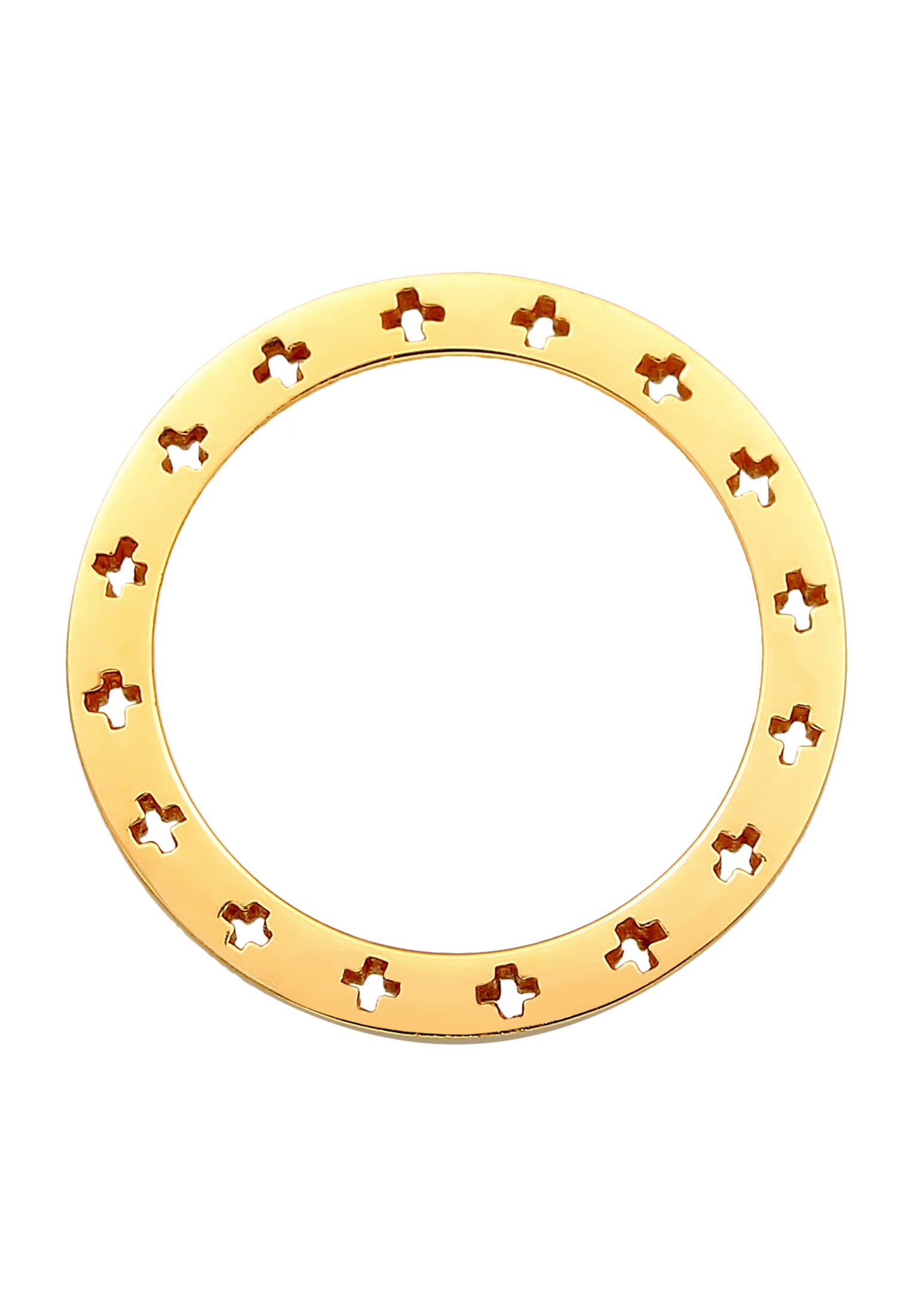 Elli Fingerring »Kreuz Side Cut Out Bandring 925 Silber«