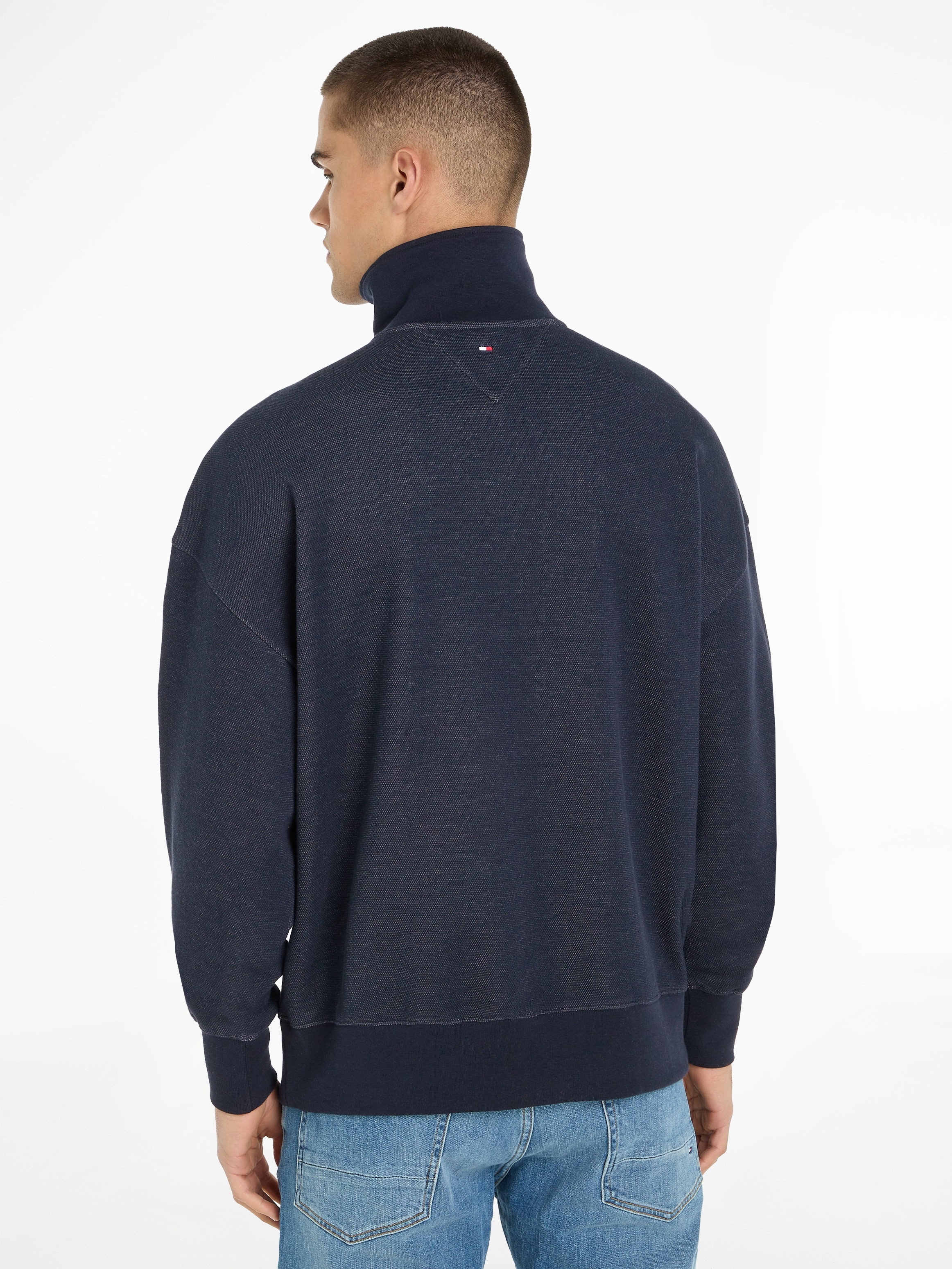 Tommy Hilfiger Sweatshirt "MONOTYPE HONEYCOMB 1/4 ZIP", Tommy Hilfiger Flag günstig online kaufen