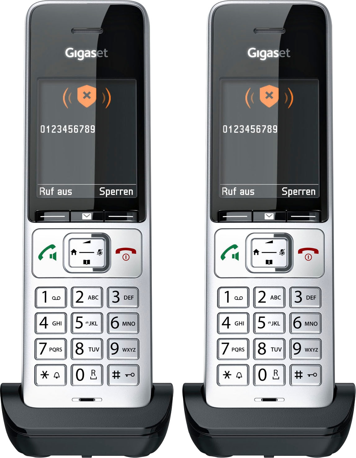 Schnurloses DECT-Telefon »COMFORT 500HX duo«, (Mobilteile: 2)