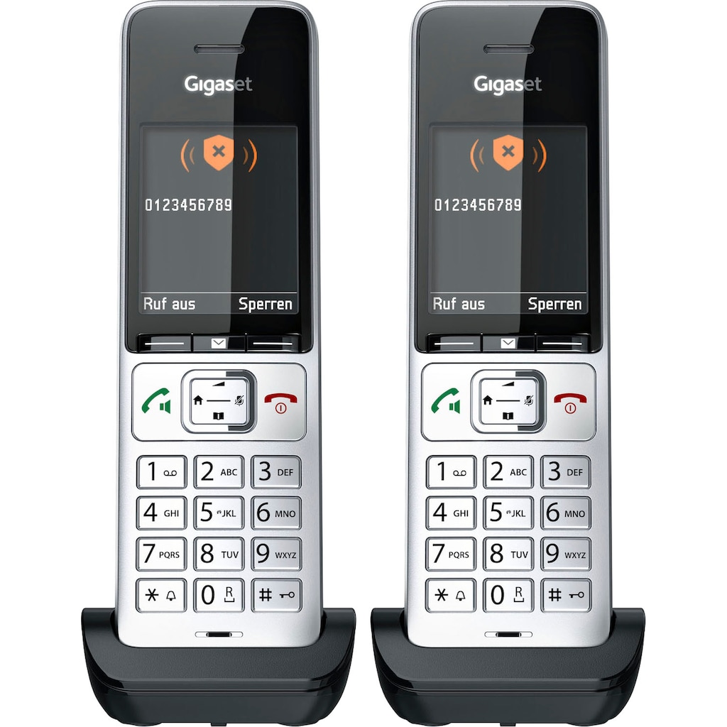 Gigaset Schnurloses DECT-Telefon »COMFORT 500HX duo«, (Mobilteile: 2)