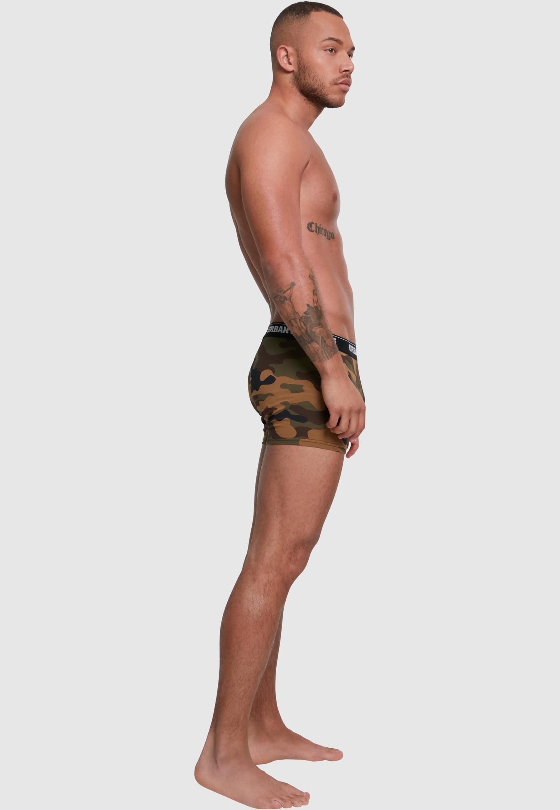 URBAN CLASSICS Boxershorts »Urban Classics Herren 2-Pack Camo Boxer Shorts«, (1 St.)