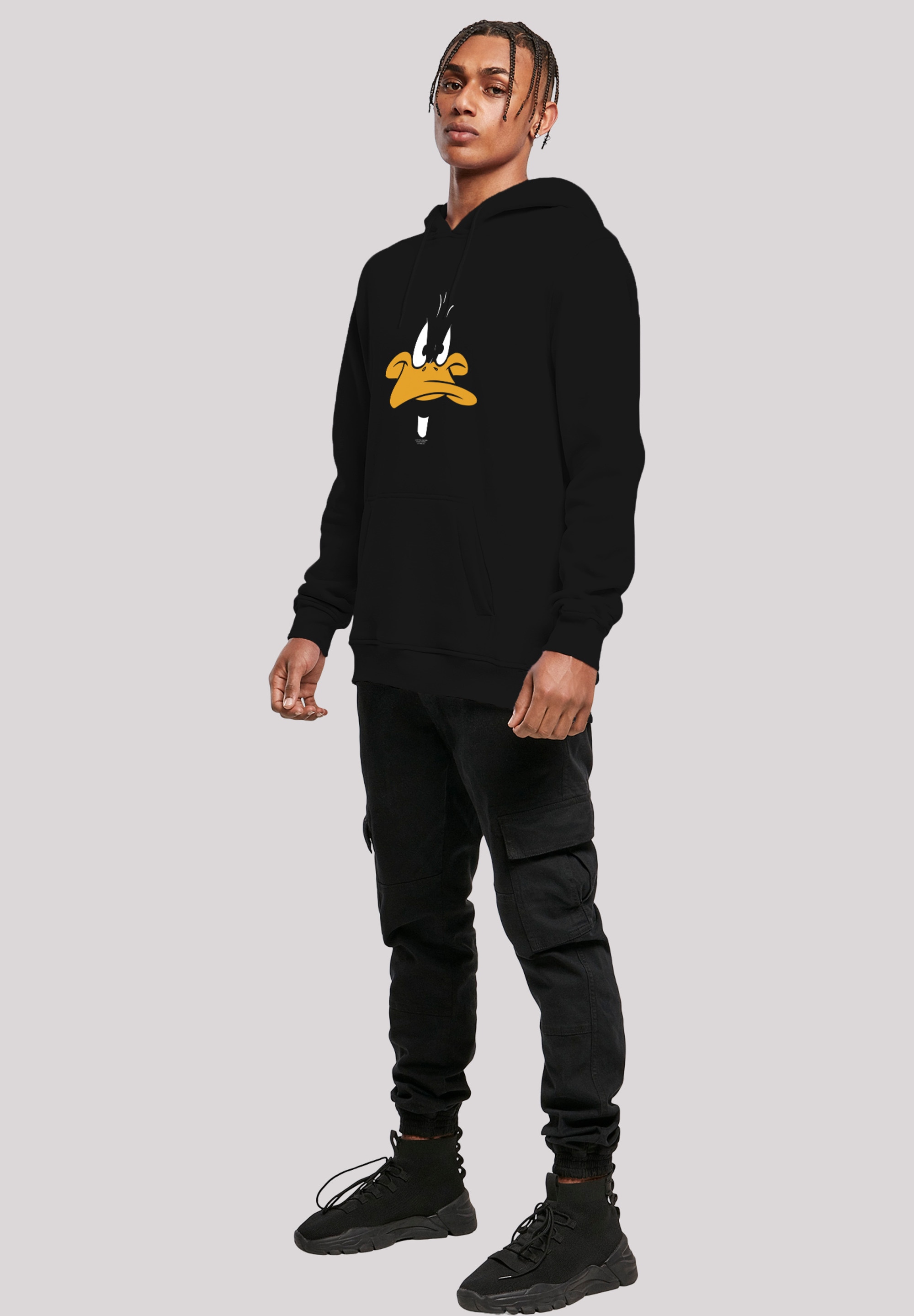 F4NT4STIC Sweatshirt »Looney Tunes Daffy Duck Big Face«, Herren,Premium Merch,Slim-Fit,Kapuzenpullover,Bedruckt