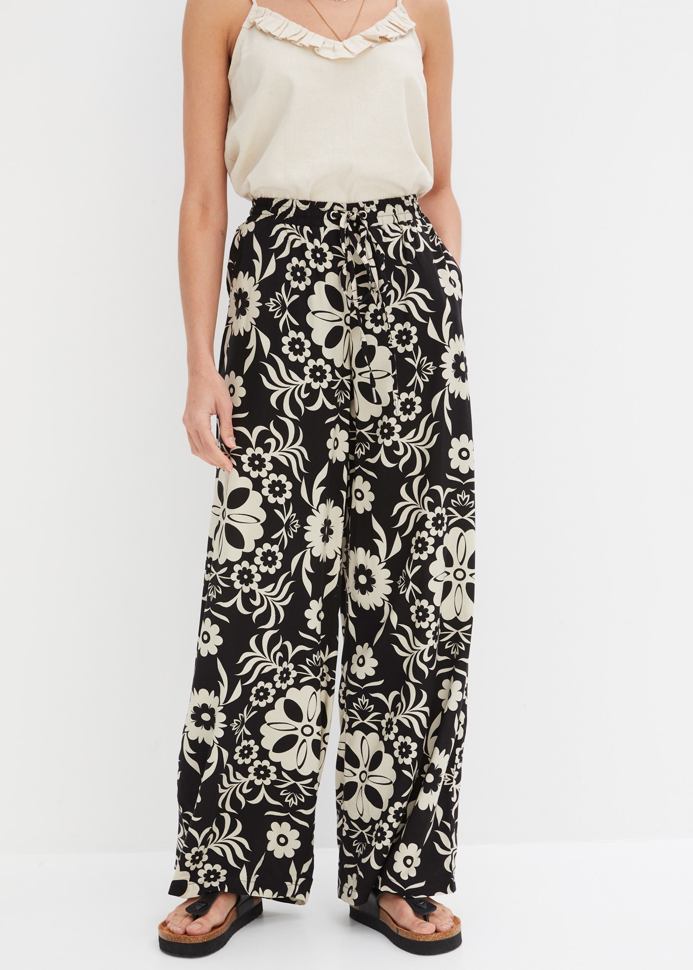 bonprix Marlene-Hose "Marlenehose aus fließender Viskose" Marlenehose aus f günstig online kaufen