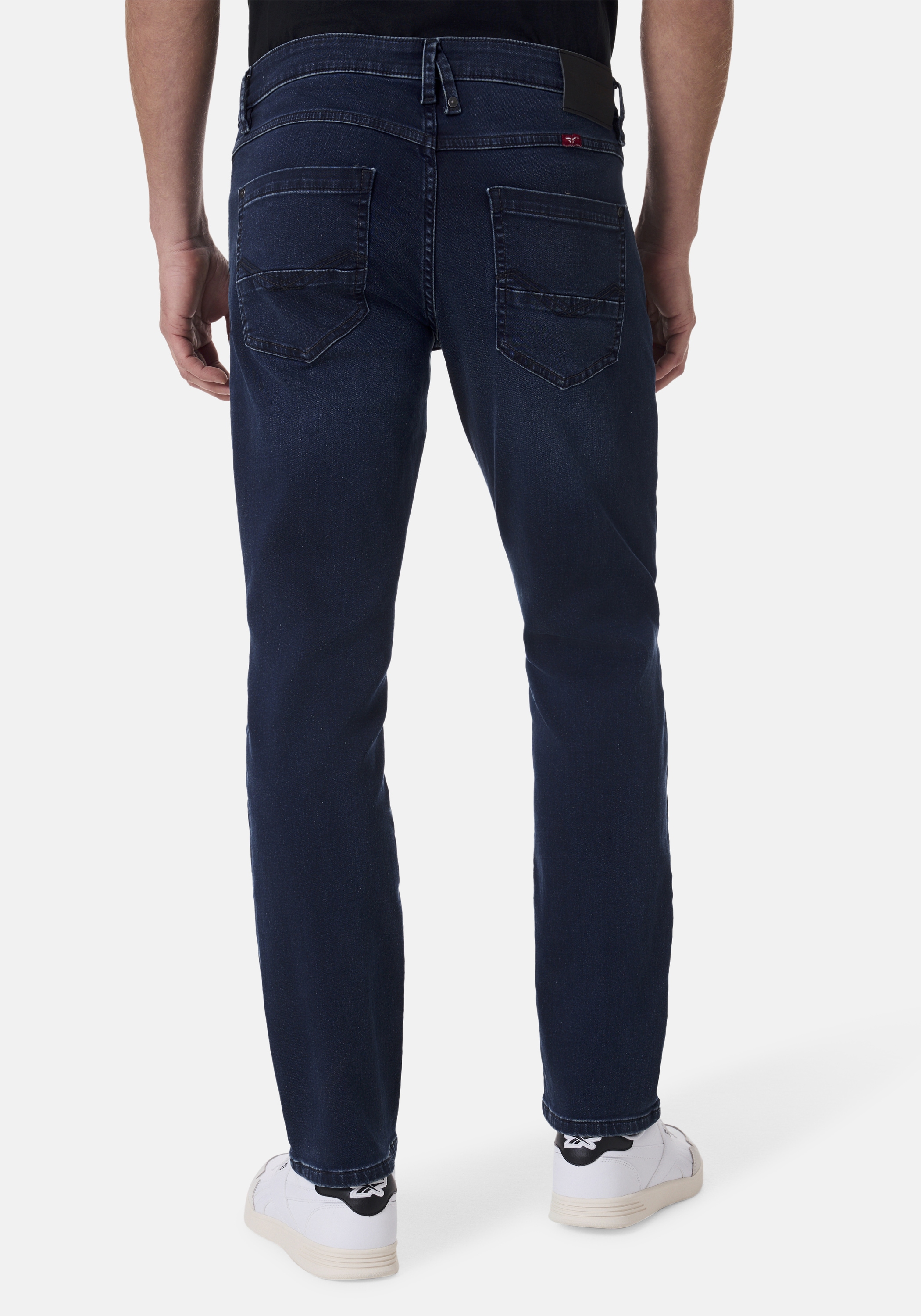 HERO by John Medoox 5-Pocket-Jeans »Portland Denim Slim Straight Stretch«, Straight Fit Casual Clean Wash Denim Jeans für Herren