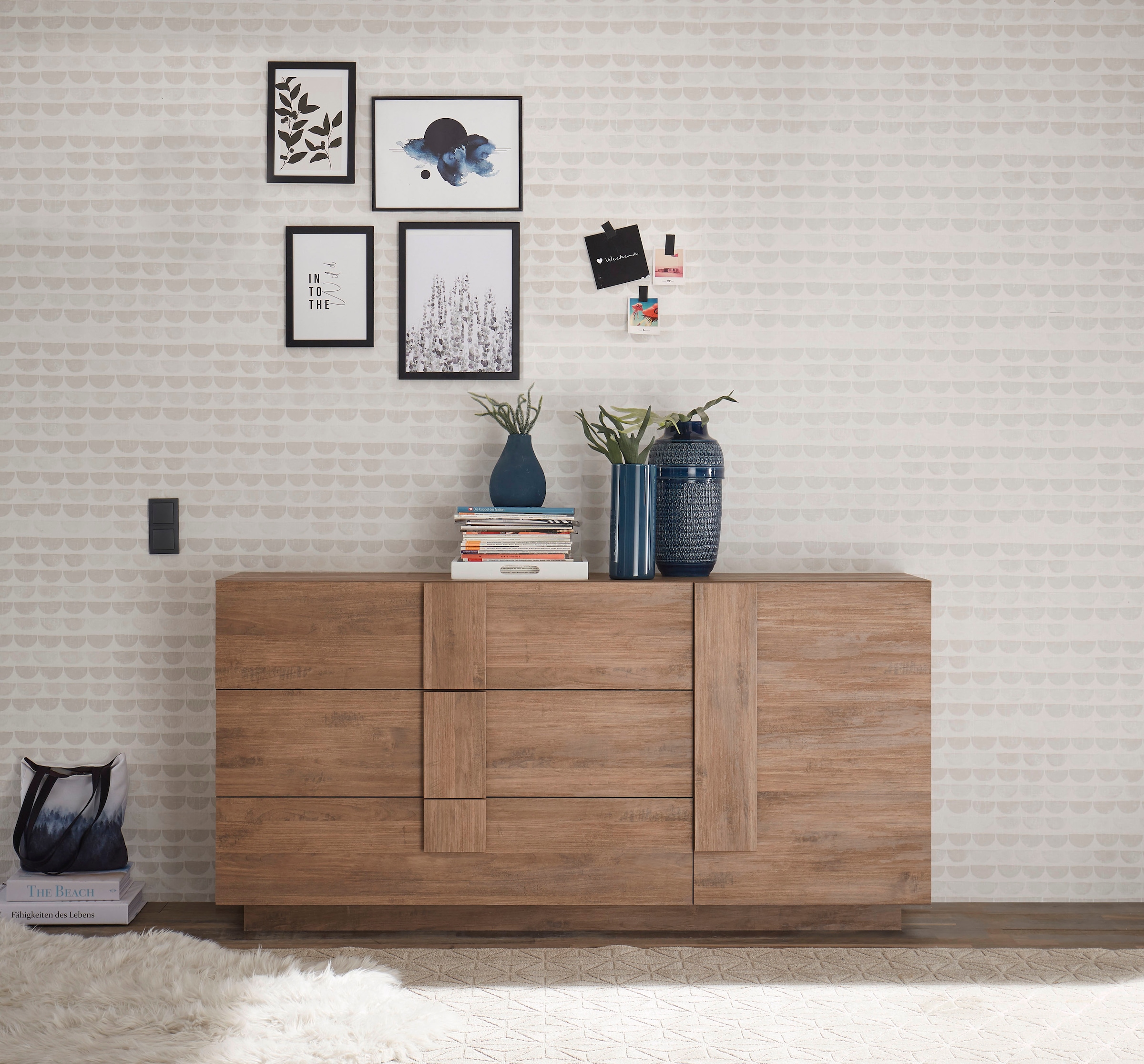 Home affaire Sideboard "Jupiter, Breite 181 cm, Kommode 3 Türen- Soft Closi günstig online kaufen